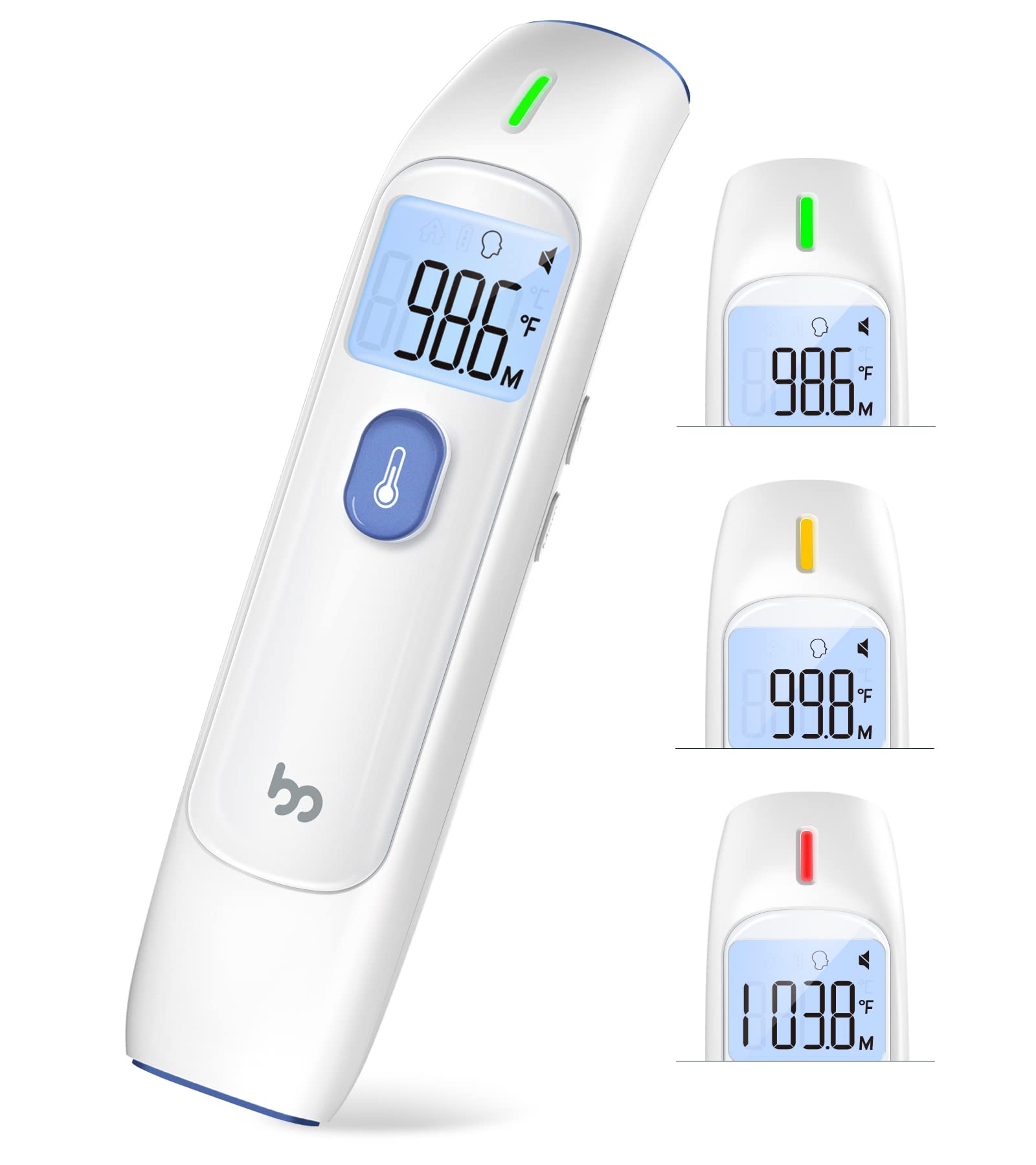 Baby Digital Thermometer, No-Touch Forehead Thermometer for Adults