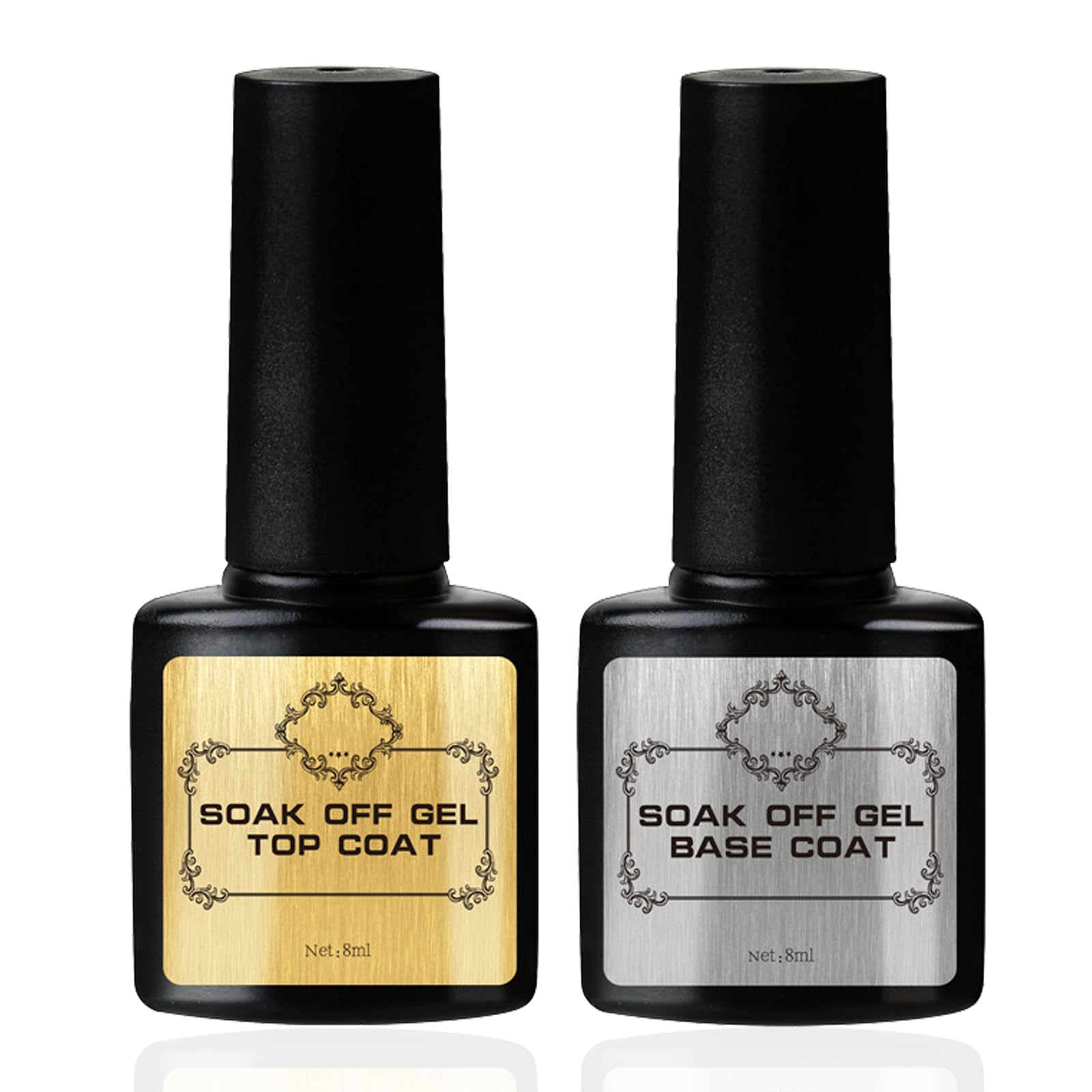 Top Coat and Base Coat Gel Polish No Wipe Gel Top Coat and Base Coat