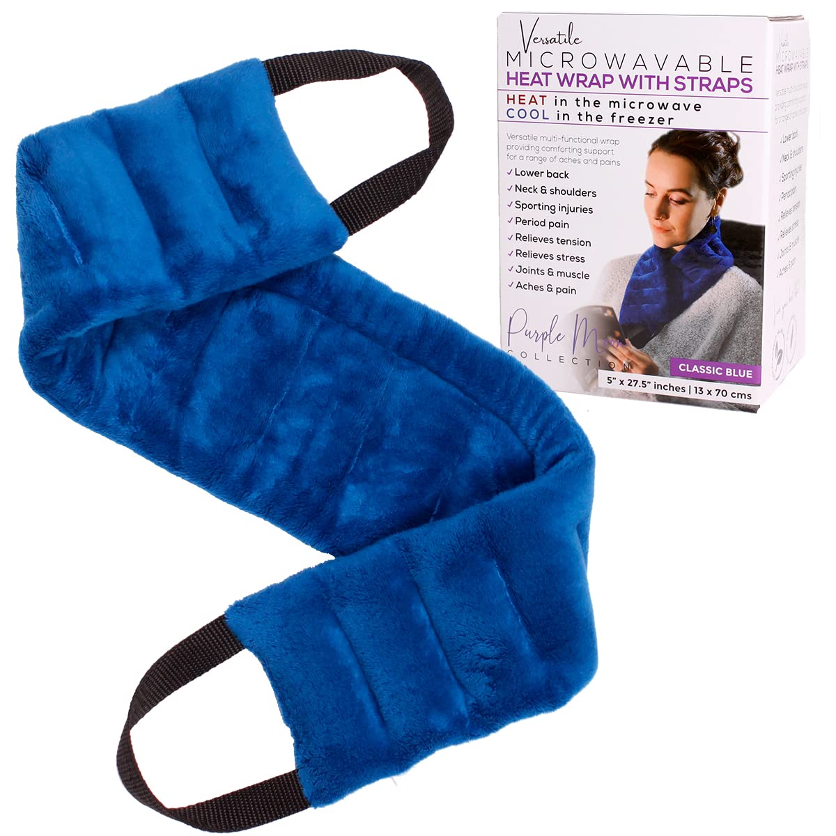 Warm Hugs Neck Heating Pad, Heated Neck Wrap, Microwave Heat