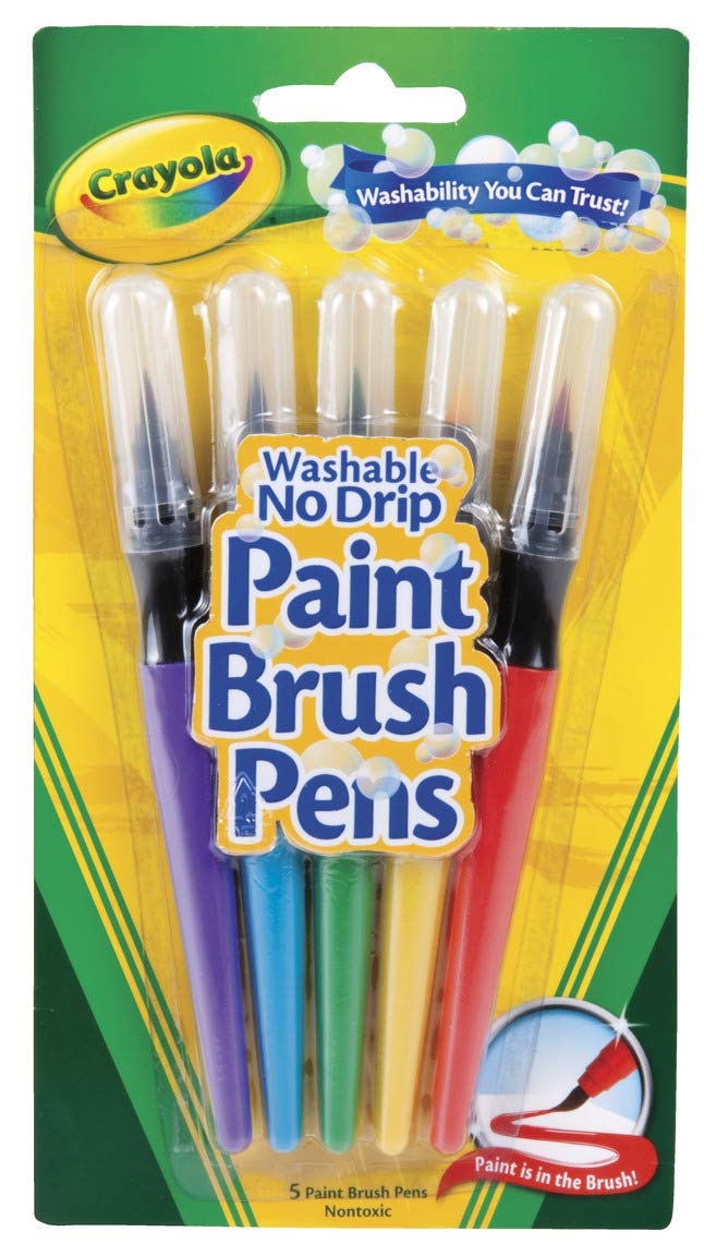 Crayola Brush Pens Painting Supplies Art Supplies Paint Set 5 Count