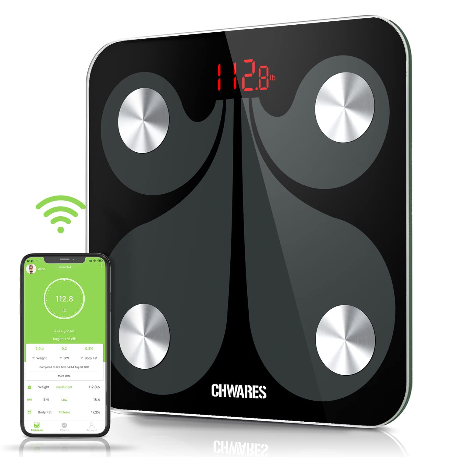 5Core Digital Bathroom Scale for Body Weight Fat Rechargeable