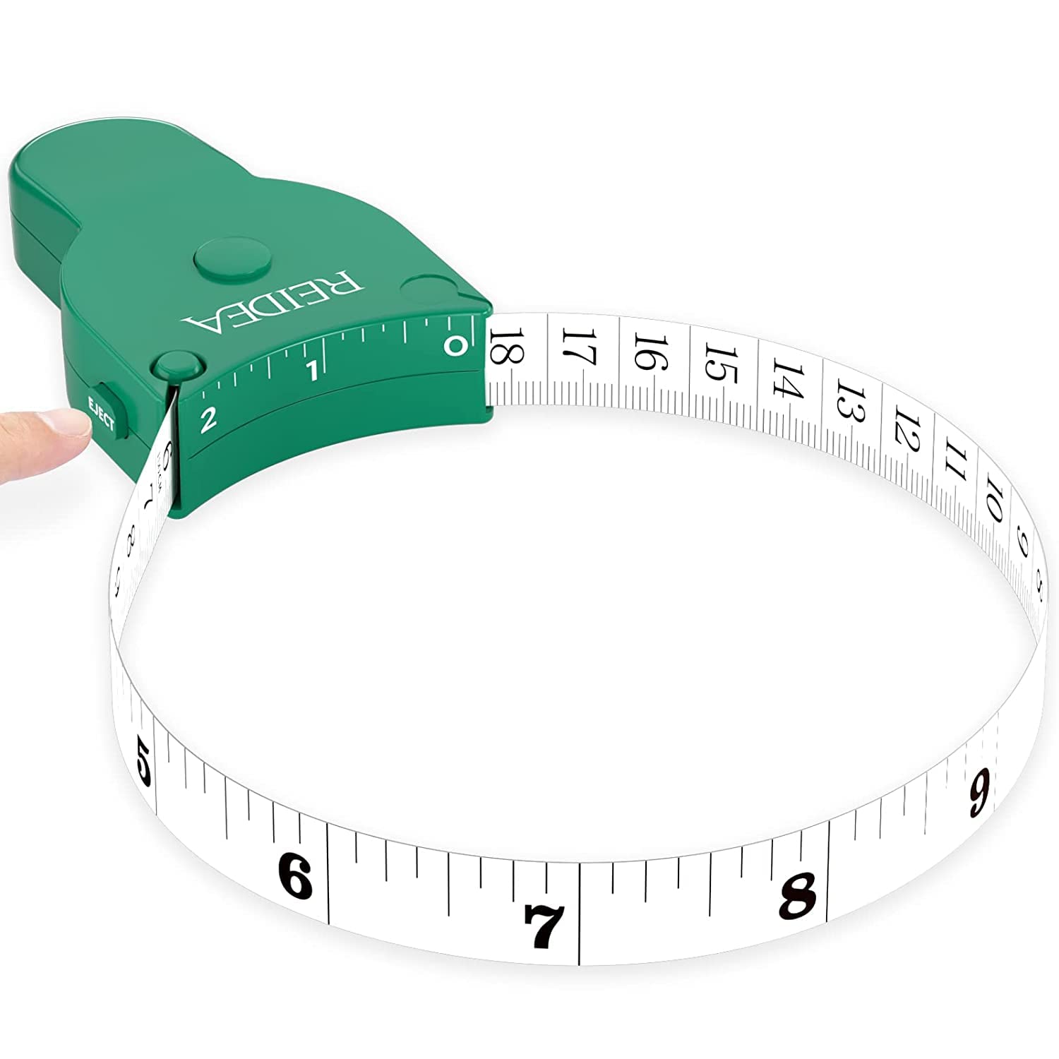 Body Measure Tape 60inch (150cm), Lock Pin and Push-Button Retract, Ergnomic and Portable Design, BLACK.