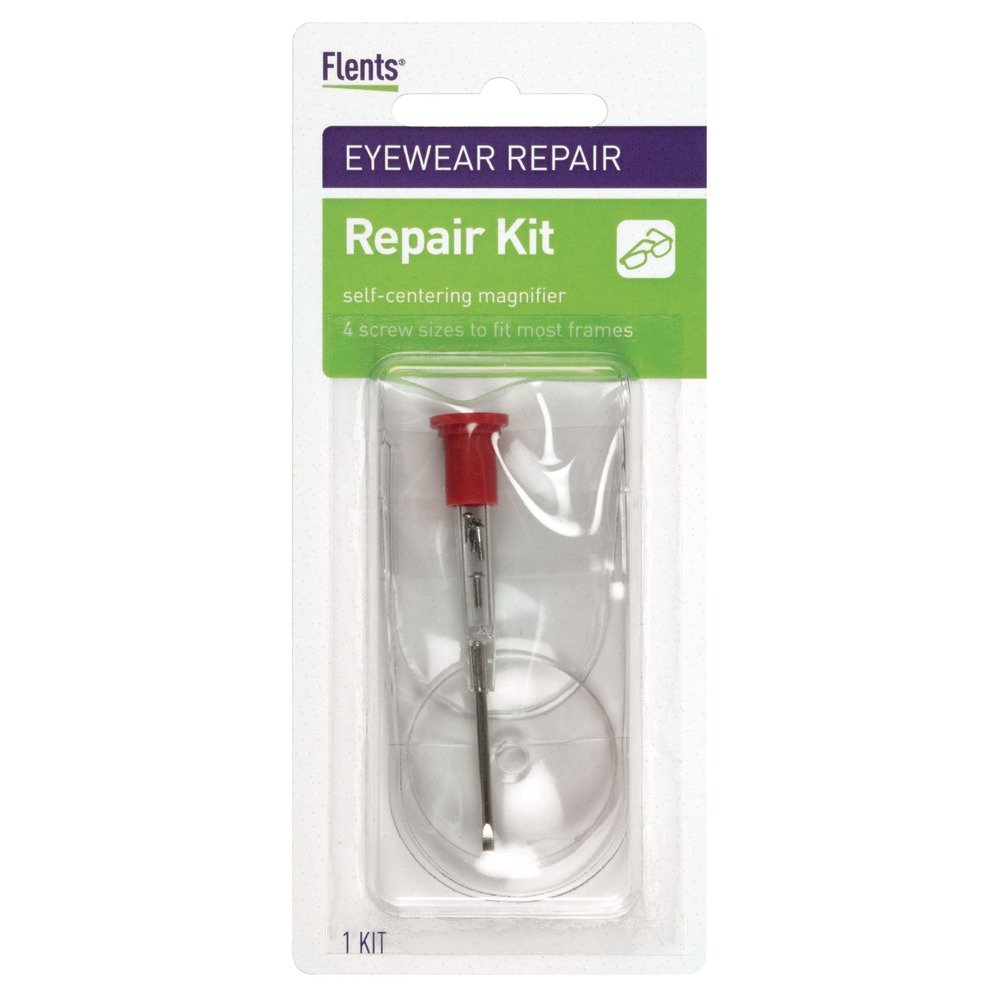 Flents Eyewear Eye Glasses Repair kit, with Magnifying Glass Repair Kit and  Magnifier, 0.03 Pound