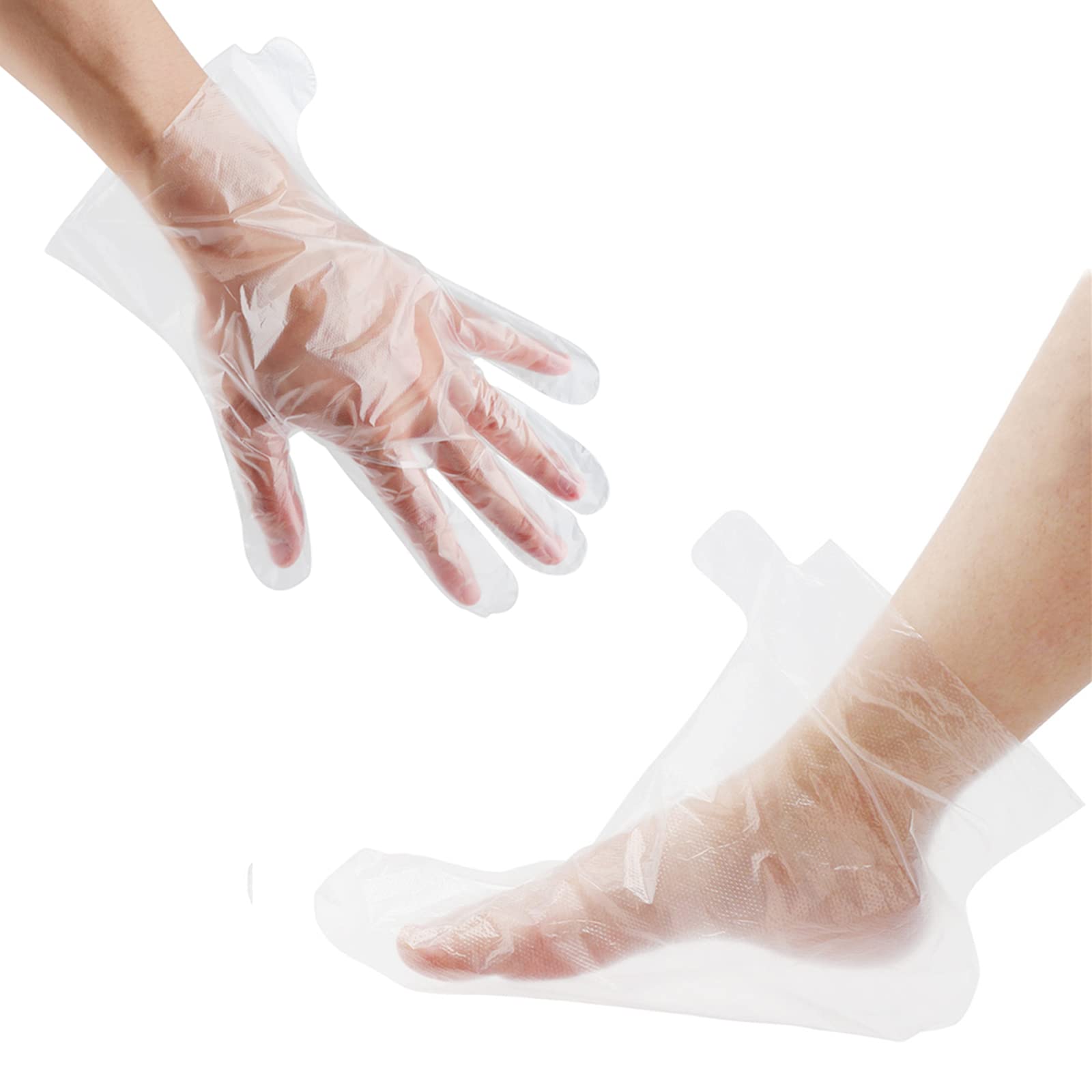 200 Pcs Paraffin Wax Liners for Feet and Hand, Disposable Paraffin Bath  Liners Plastic Hand and Foot Bags for Hand&Feet Thermal Hot Wax Therapy SPA