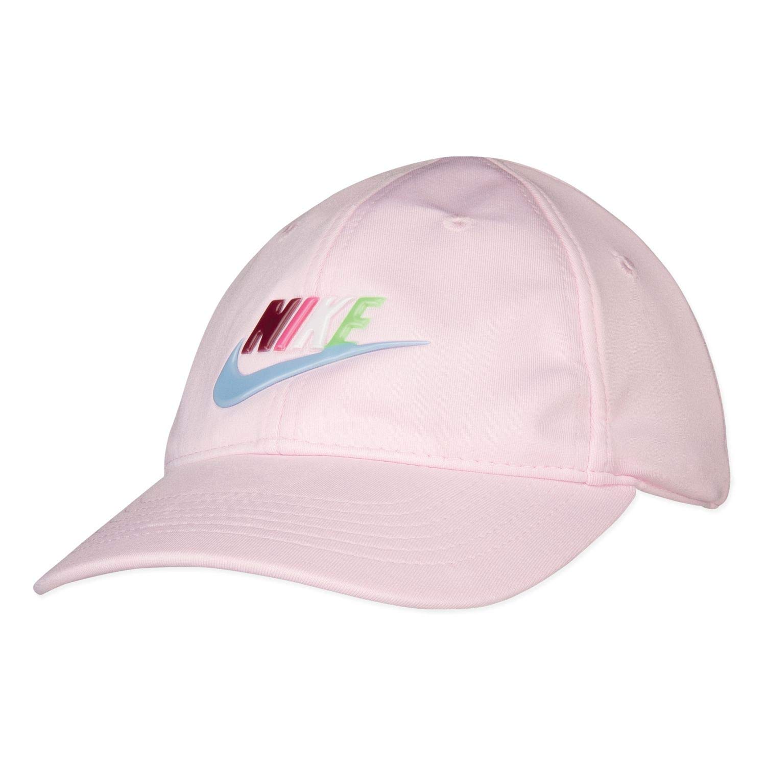 Nike Girls Dri-Fit Swoosh Ponytail Baseball Cap Pink Foam(1a2804-a9y)/White  12-24