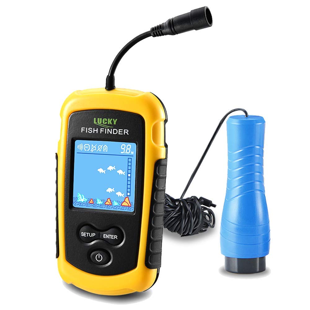 LUCKY Small Portable Fish Finder Kayak Sonar Handheld Fish Finders