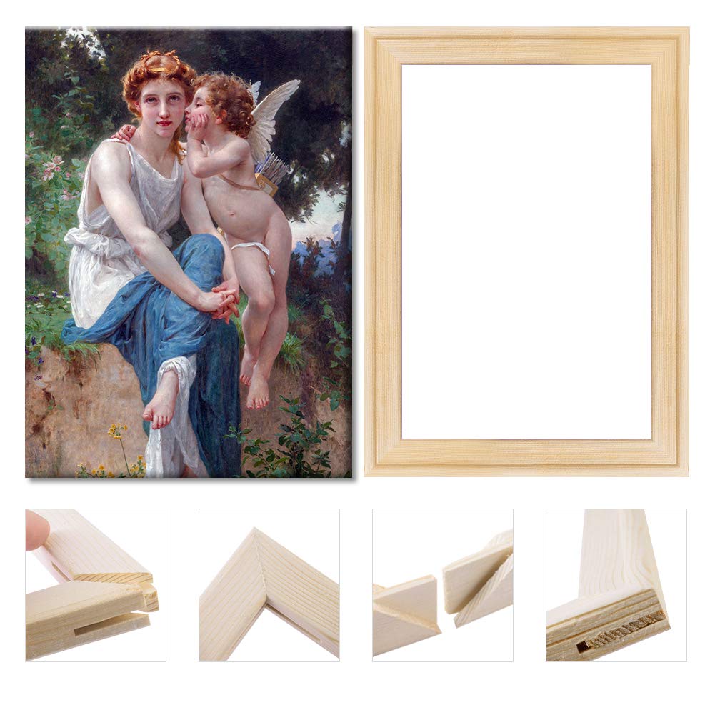 DIY Wooden Art Frames, Art Stretcher Bars, Assemble The Frame, Solid Wood  Canvas Frame Kit 16 x20 Inch for Paintings, Wall Art, Art Oil Painting  Exhibition, Easy to Build Canvas Stretching System