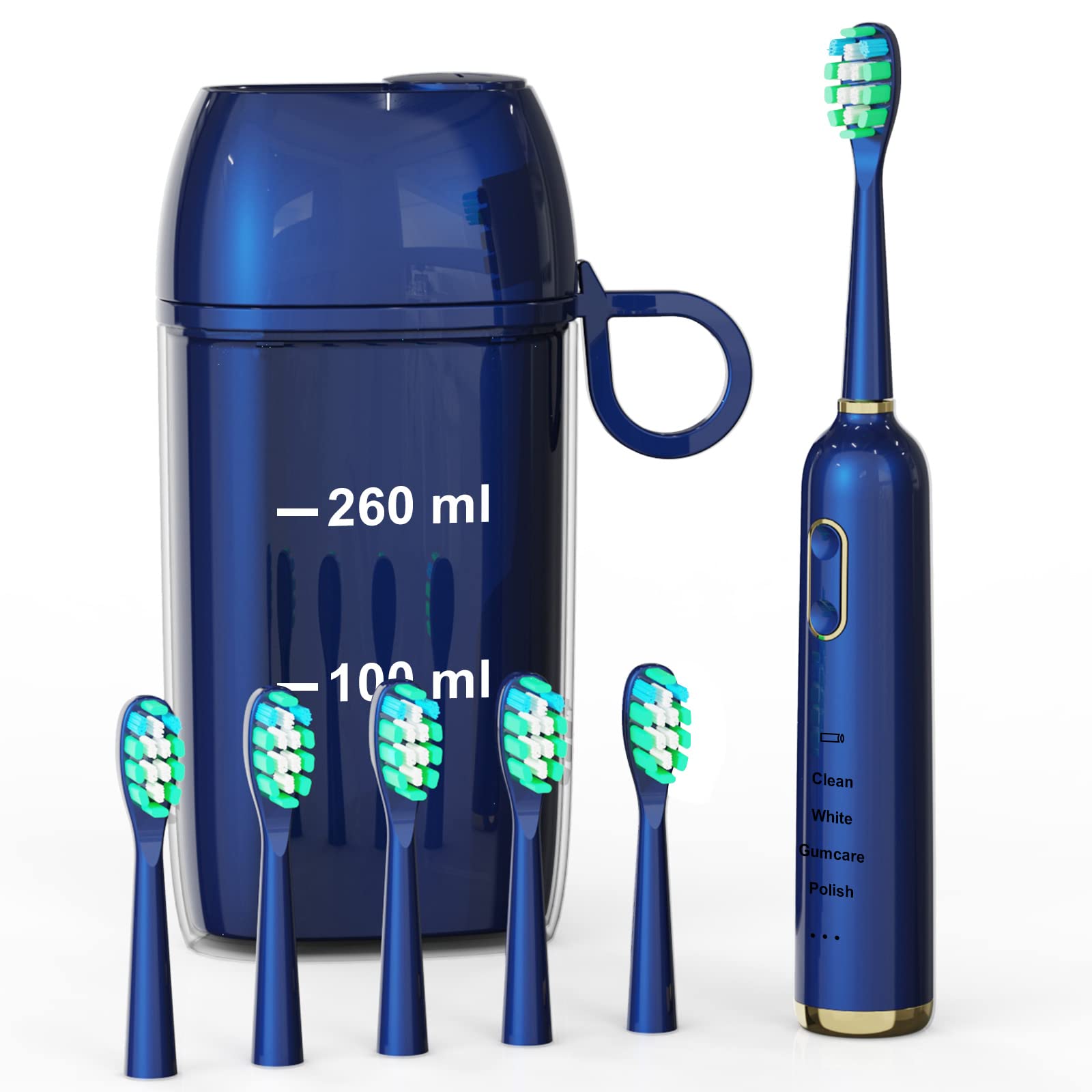 P TOPPSTORE Travel Electric Toothbrush & Sonic Electric Toothbrush Set