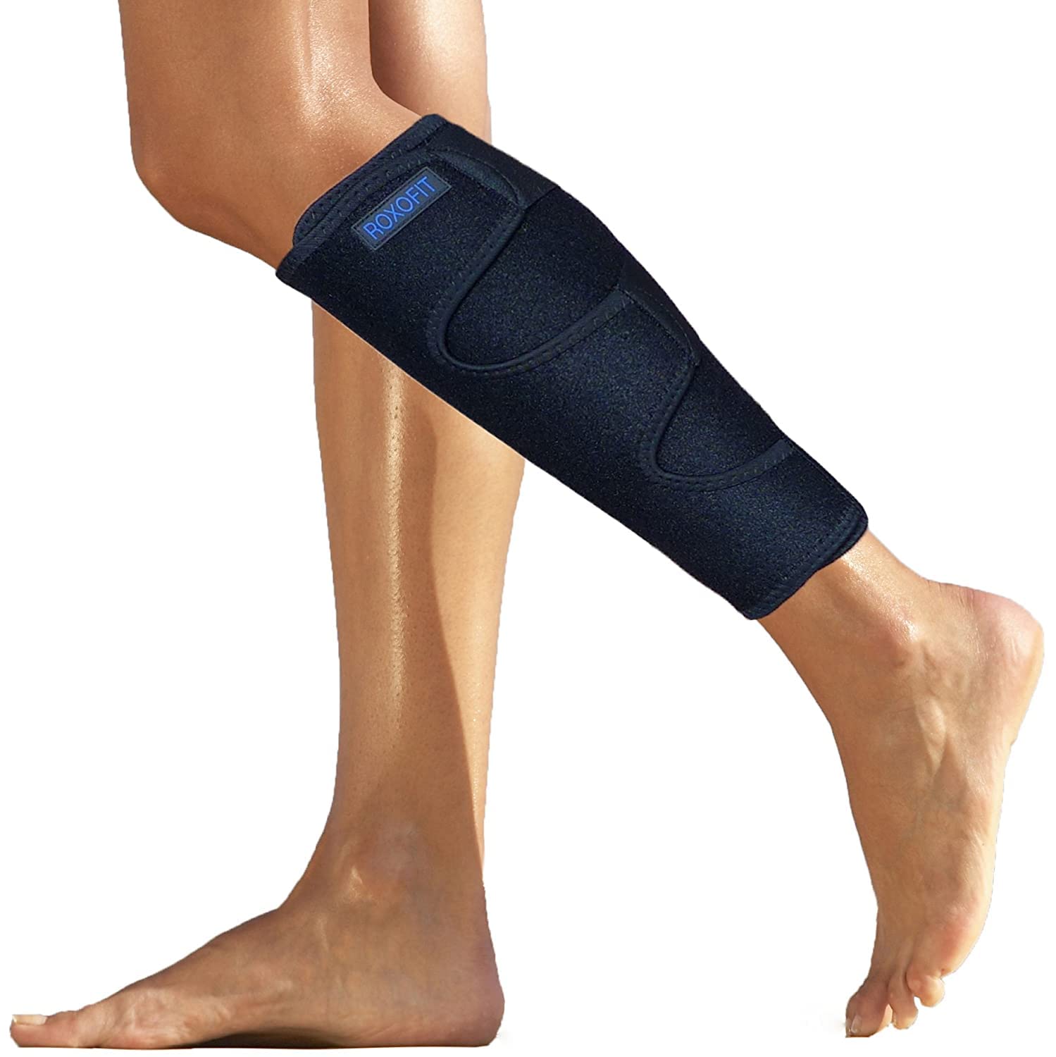 Calf Brace for Torn Calf Muscle and Shin Splint Relief - Calf Compression  Sleeve for Strain, Tear