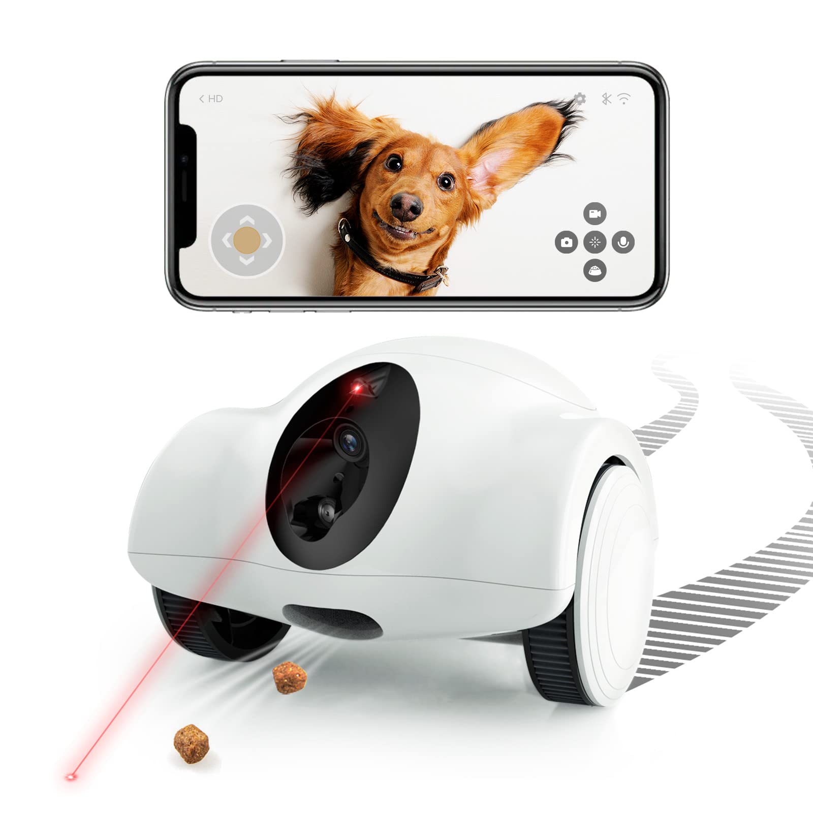 Дог в камеру. GULIGULI робот. Lusimpo Pet Camera with treat dispense.