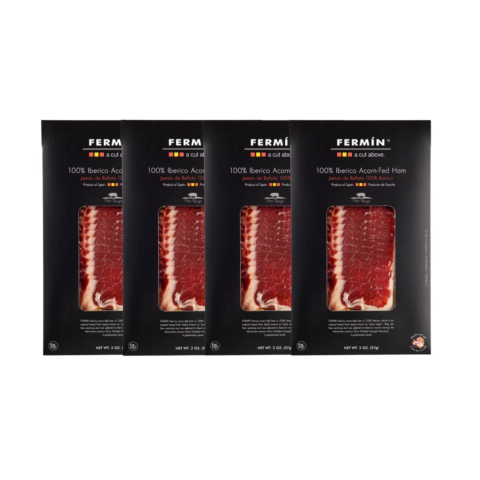 Pure Bellota Iberico Ham, Premium Quality, Hand Carved Style, 4 years  curated, 100% Iberico, Pata
