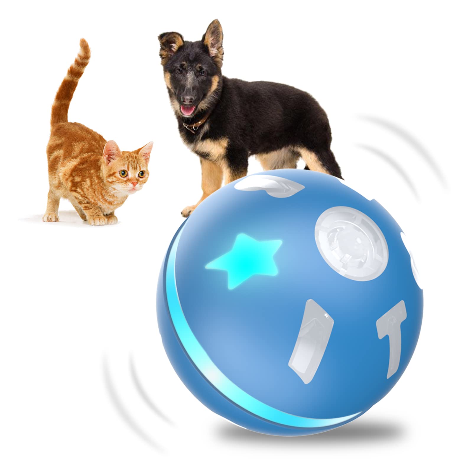 AUKL Interactive Dog Toys Wicked Ball Self Moving Motion Activated Ball