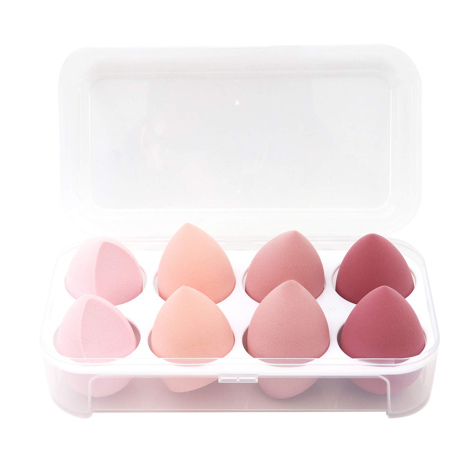 FLOW COLLECTIVE Makeup Sponge Set 8 Pcs, Blending Beauty Sponge