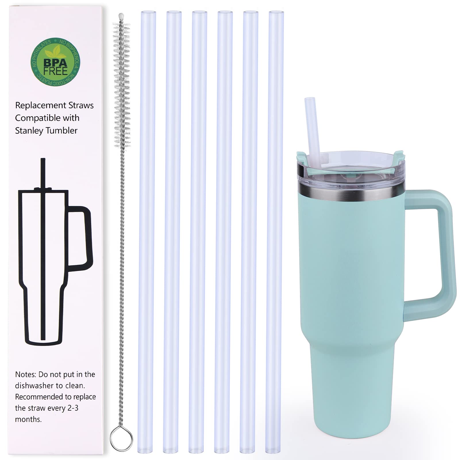  XANGNIER 6 Pack Replacement Straws for Simple Modern