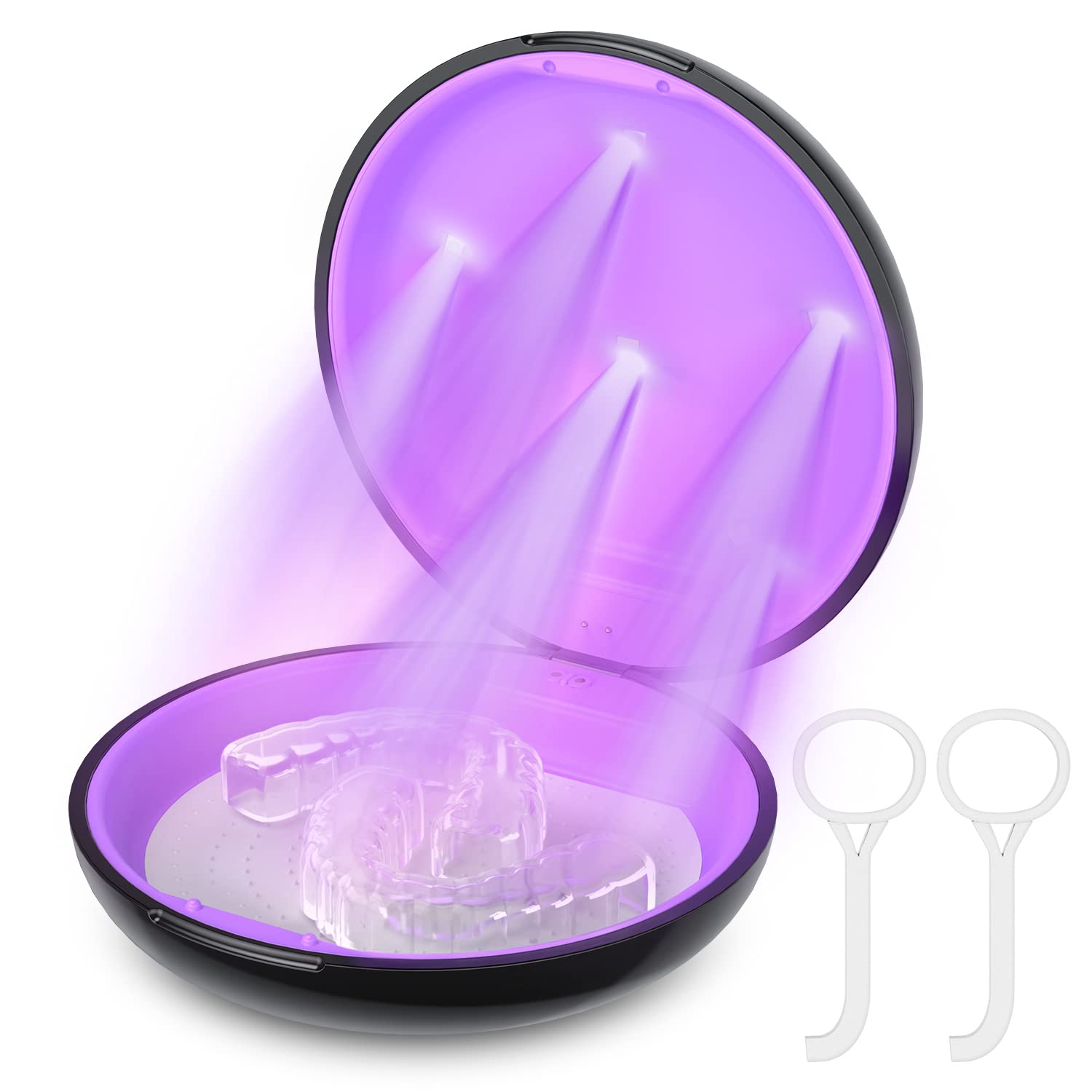 SZUS Retainer Case UVC Sterilization Aligner Case Portable Dental
