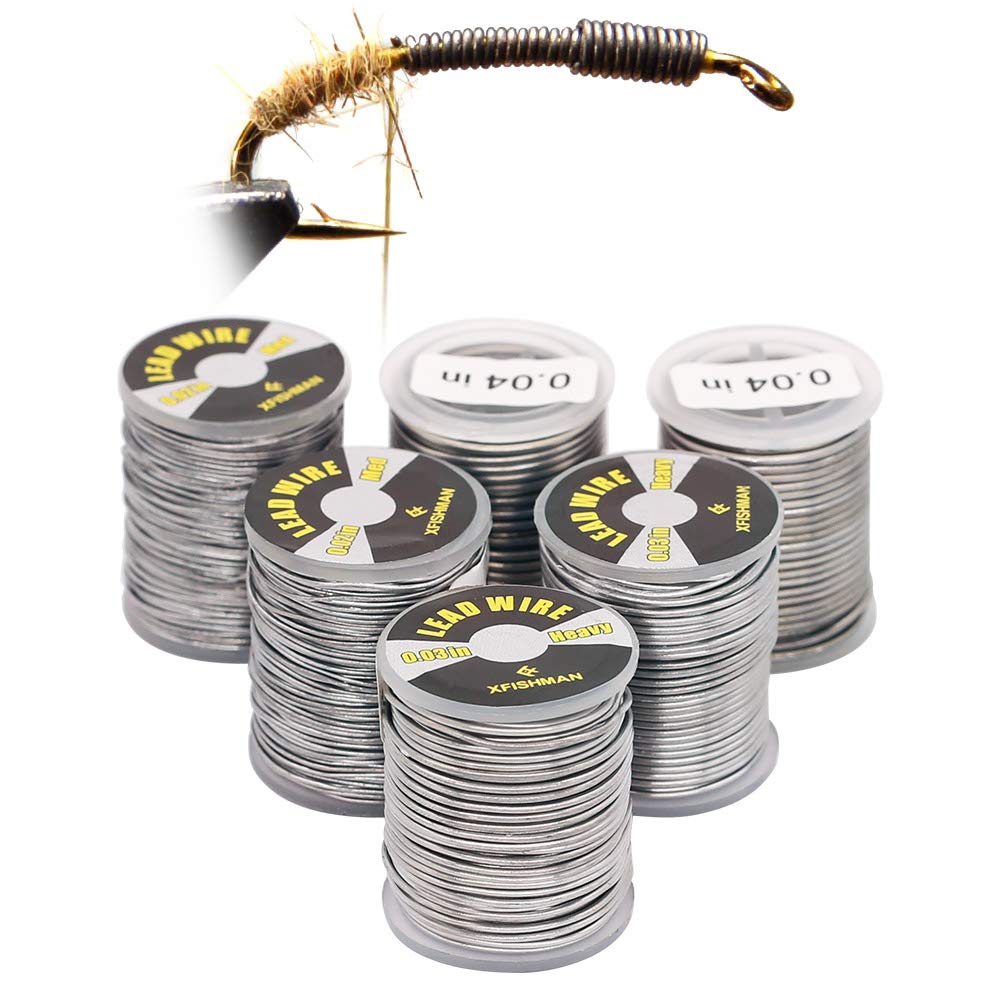 Fly-Tying-Lead-Wire-Fly-Tying-Material- Fly-Fishing-Supplies-Accessories 3  Size Assortment 6 Pack