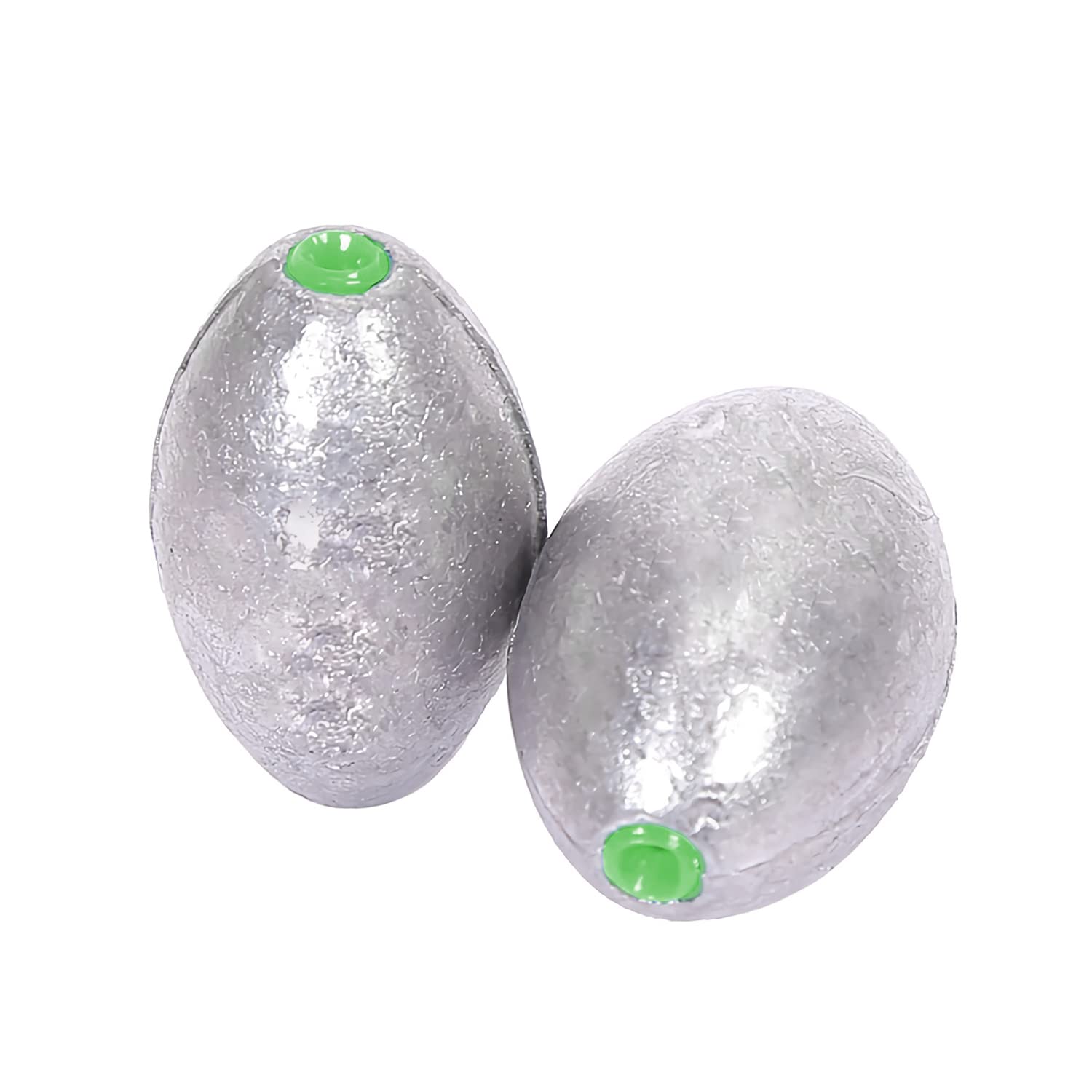 Atibin Removable Egg Lead Fishing Sinkers Saltwater Fishing Oval Sinkers  Shot Drop Weight Sinker Set 1/