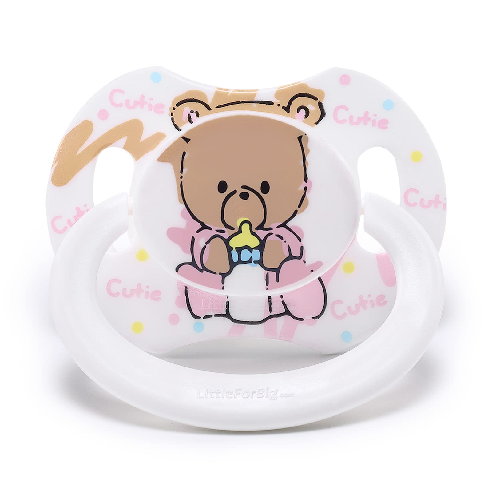 LittleForBig Adult Pacifier - My Little Pet Pattern With BigShield Design For Comfort & Style