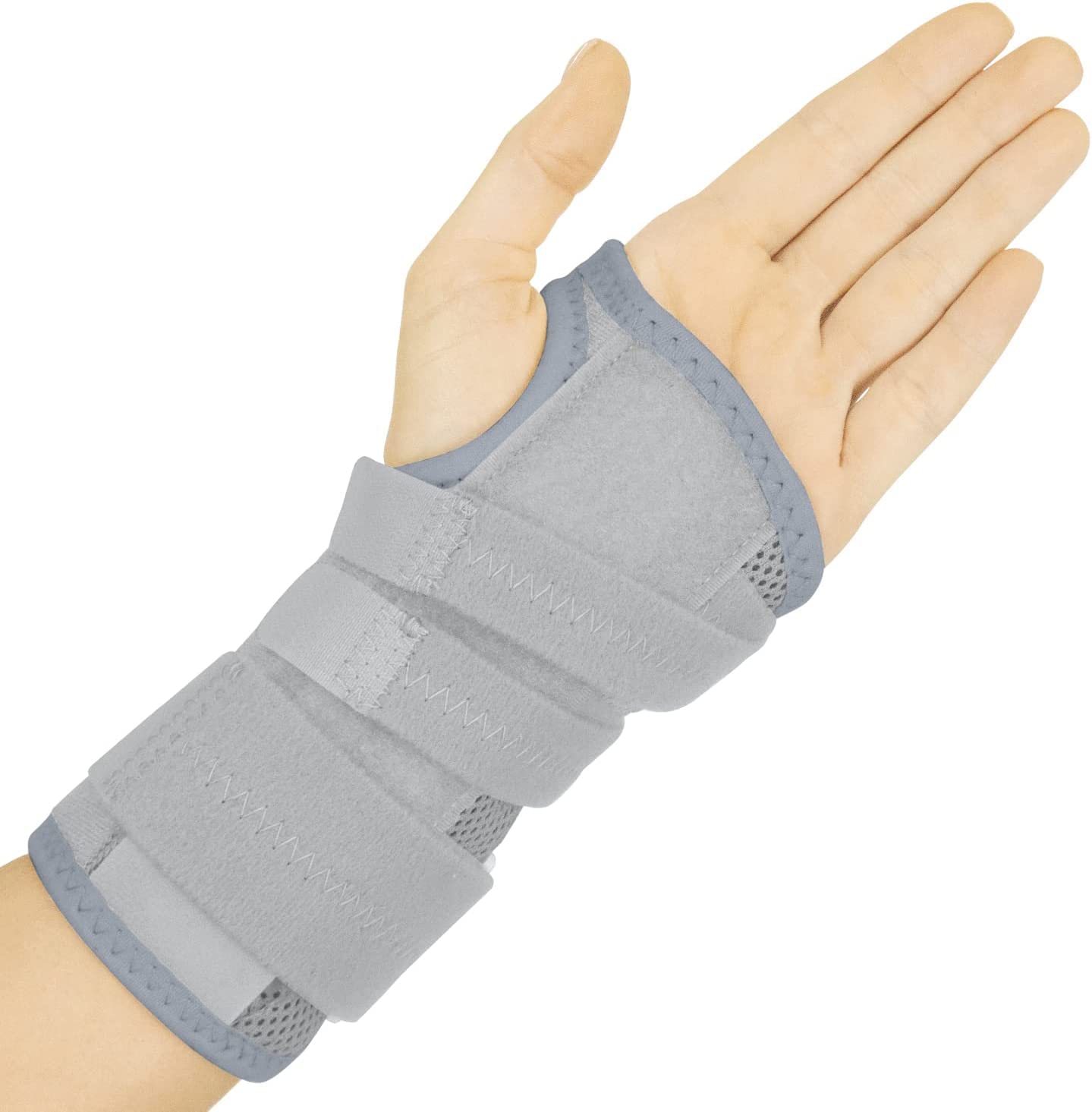 Vive Carpal Tunnel Wrist Brace (Left or Right) - Arm Compression Hand  Support Splint - for Men Women Kids Bowling Tendonitis Arthritis Athletic  Pain Sports Golf - Universal Adjustable Fit Gray