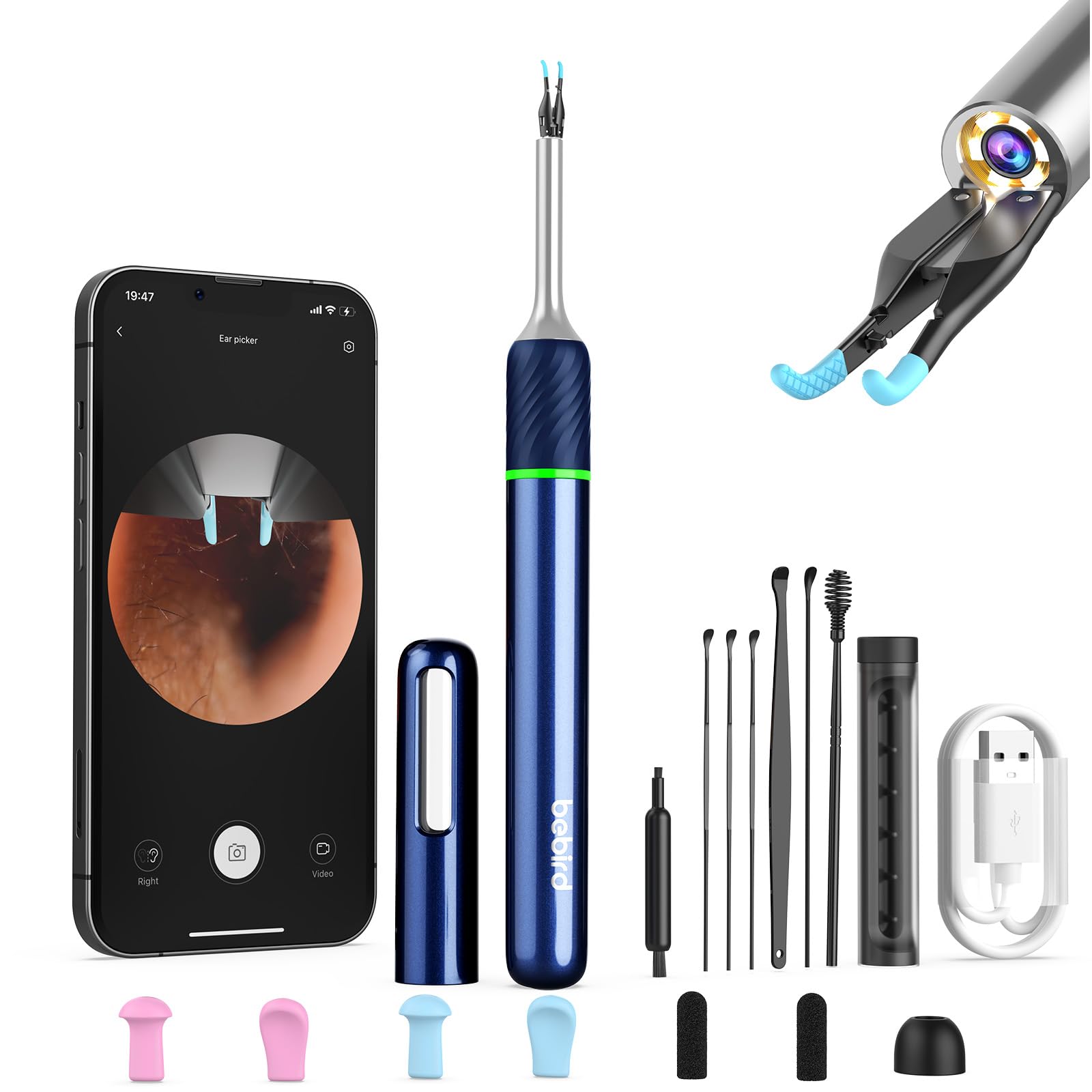 Smart Ear Wax Remover Ear Cleaner Tool with Visual Camera Pick and