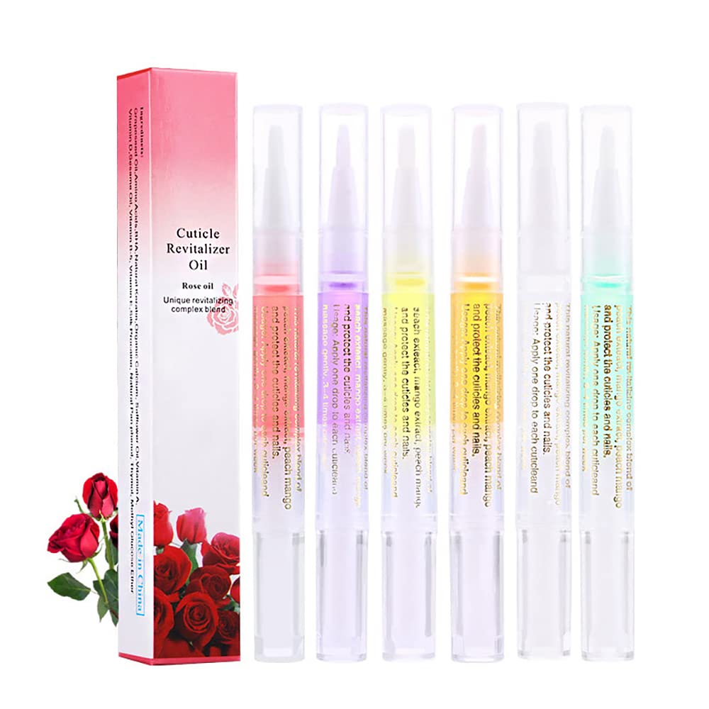 6Pcs Nail Cuticle Oils Nail Nutrition Oil Pen Nail Treatment Pen 6 Smell  Cuticle Revitalizer Prevent