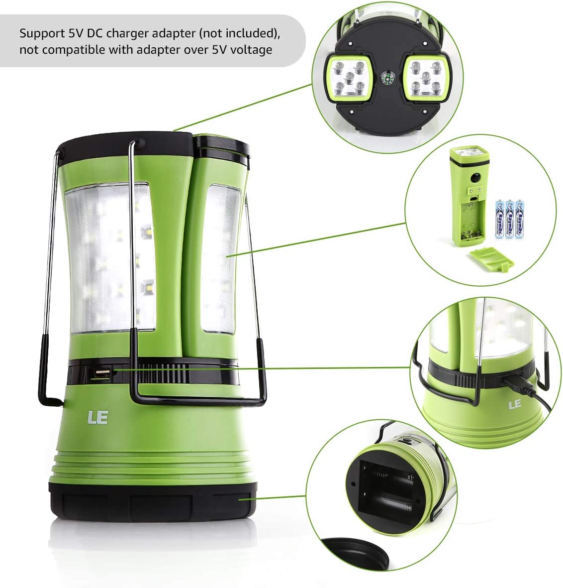LE (Lighting EVER) Camping Lantern - Thumbnail 5