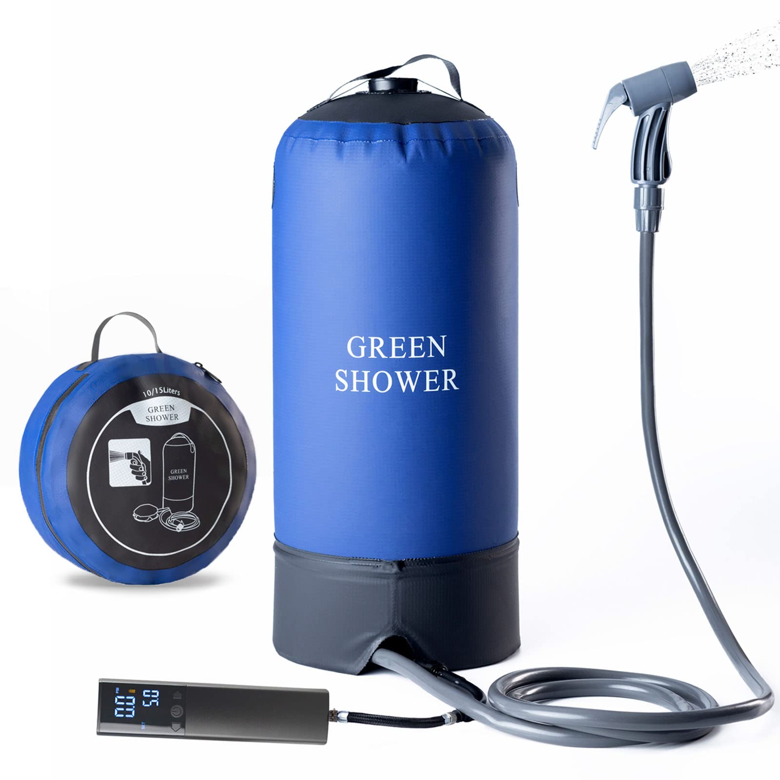 Rechargeable 4 Gallon Portable Camp Shower