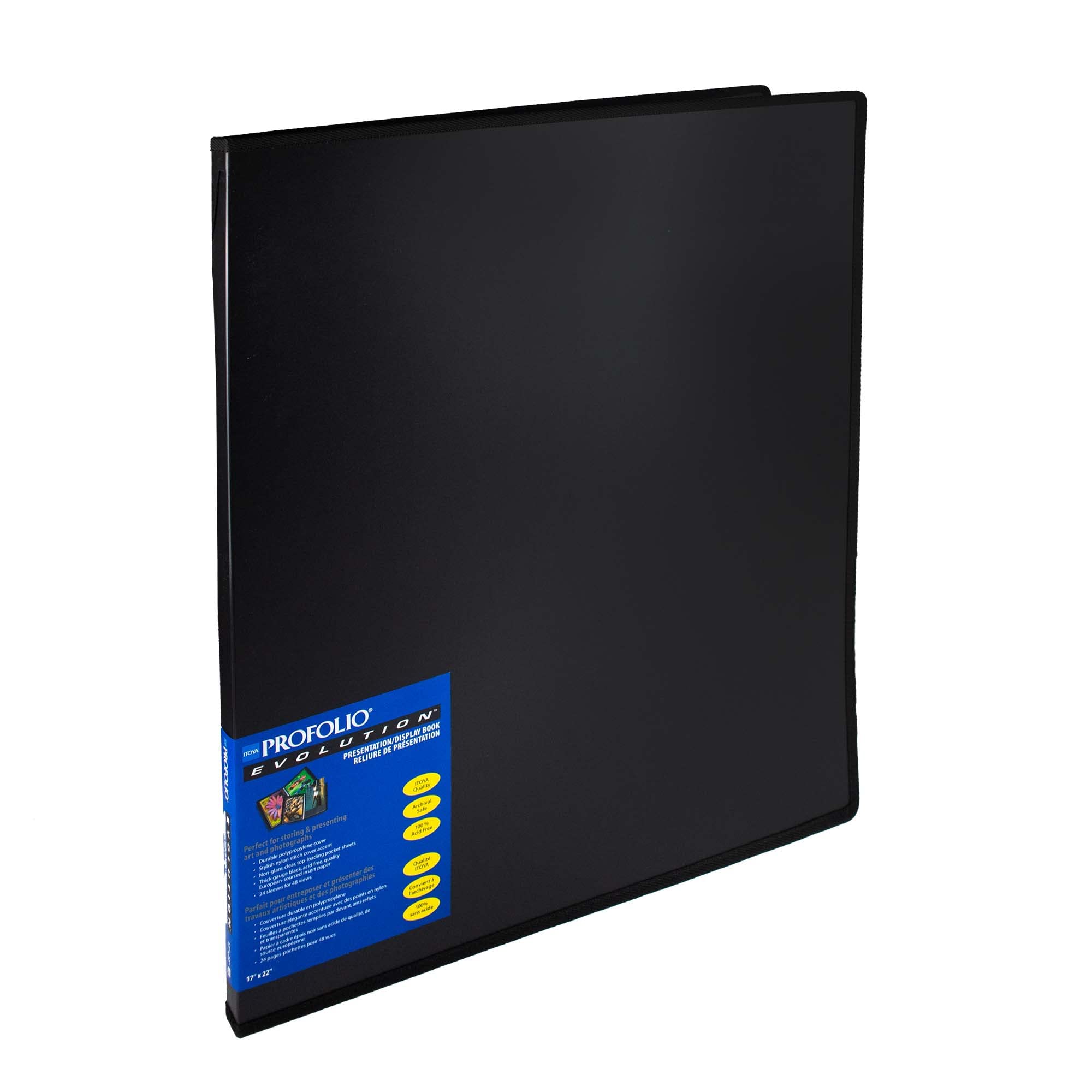 Itoya 8.5x11 Presentation Portfolio with Clear Cover, 6 Sleeves