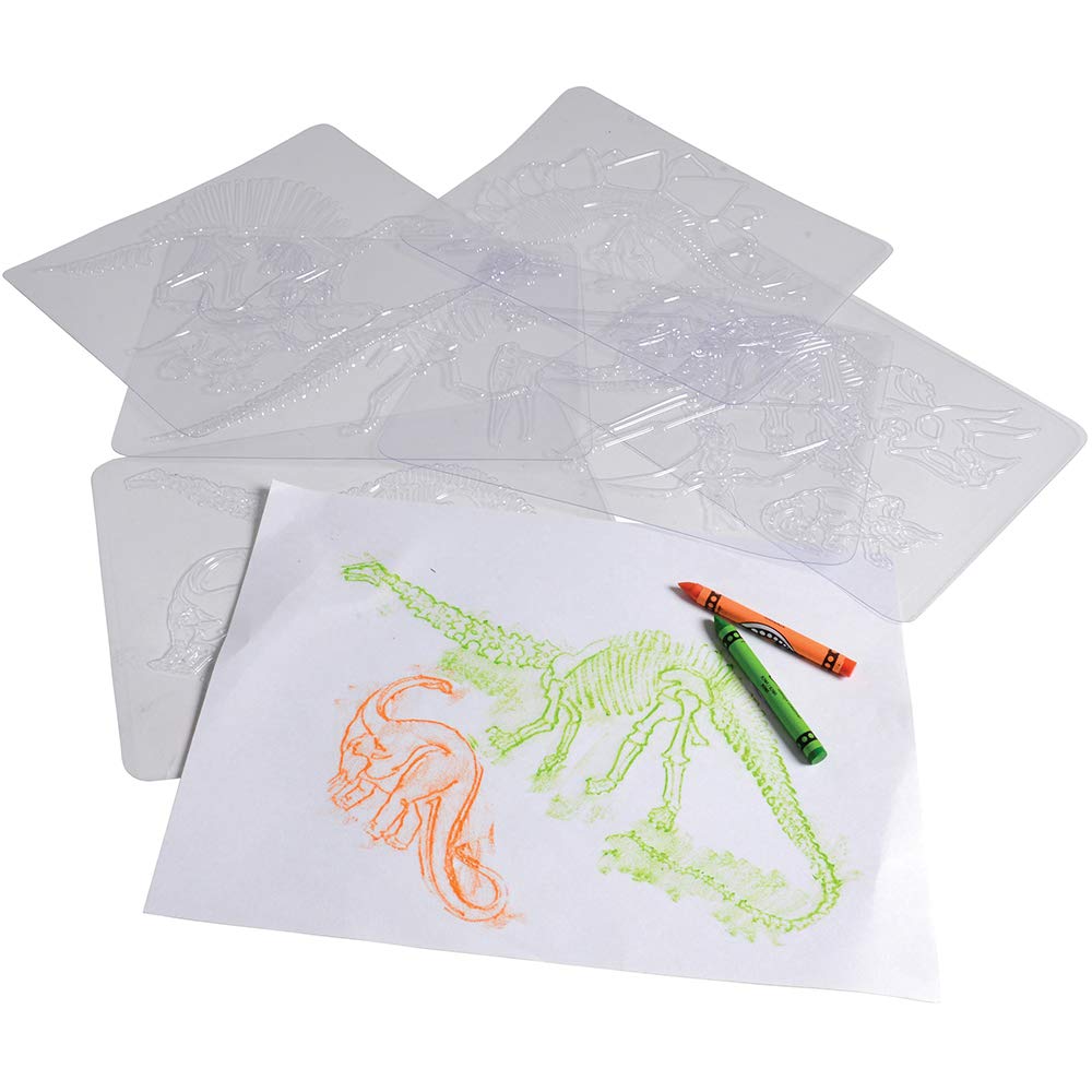 Dinosaur Rubbing Plates for Kids