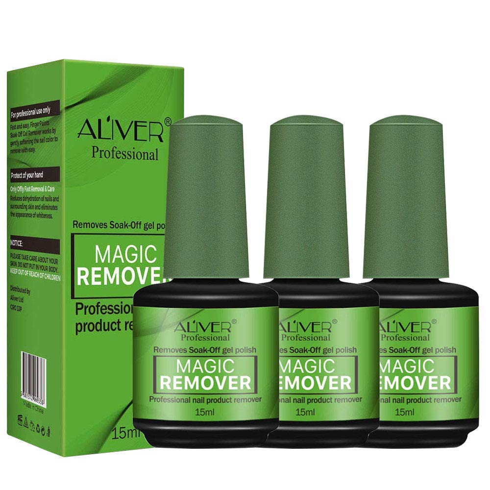 Nail Polish Remover, Magic Soak-Off Gel Nail Polish Remover-Quick