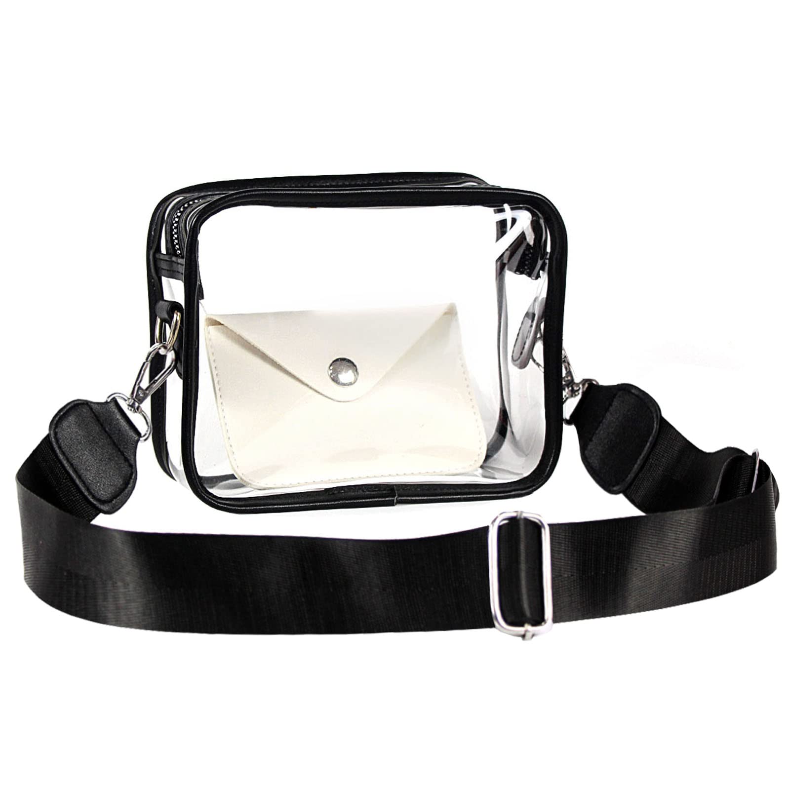  Armiwiin Clear Purse Crossbody Stadium Approved for Women with  Small Card Wallet, Clear Stadium Bag Small for Sport and Concerts : Sports  & Outdoors