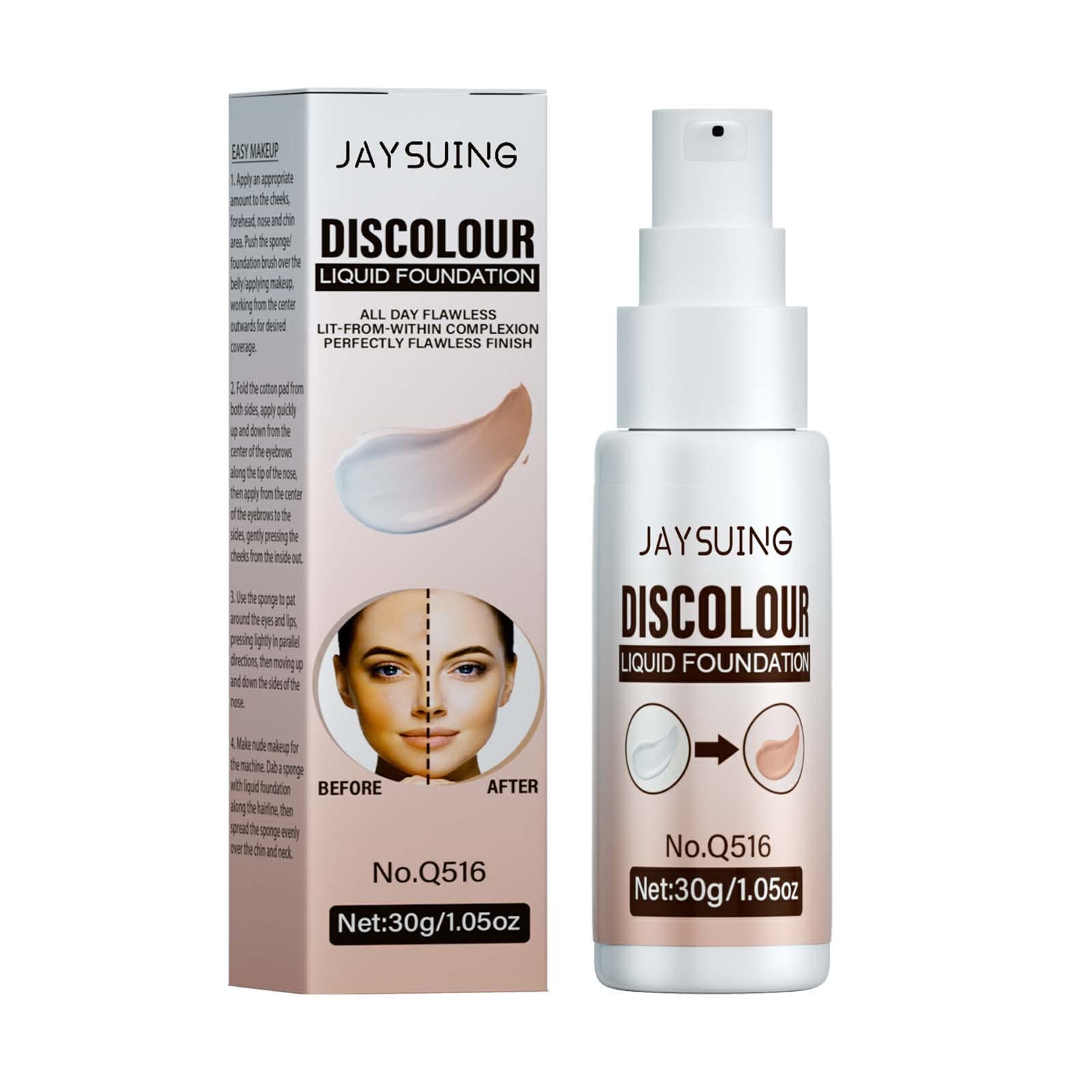 Color Changing Liquid Foundation Makeup Change To Your Skin Tone 