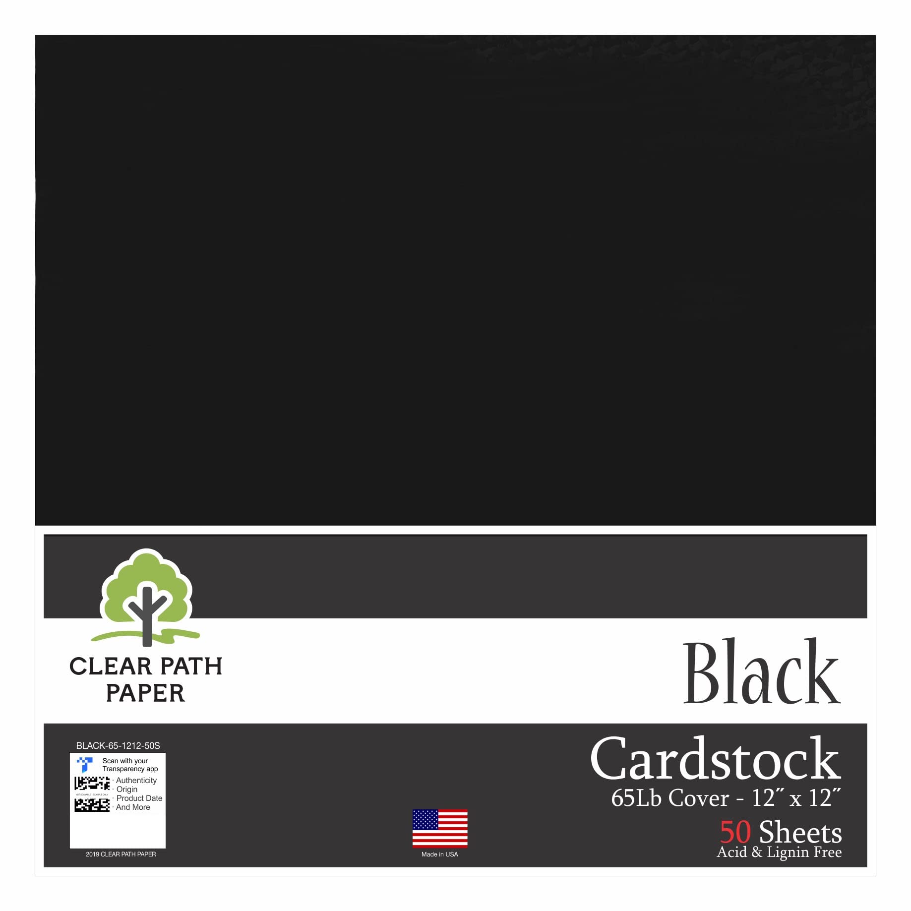 Pearlescent White Cardstock - 12 x 12 inch - 105Lb Cover - 10 Sheets -  Clear Path Paper