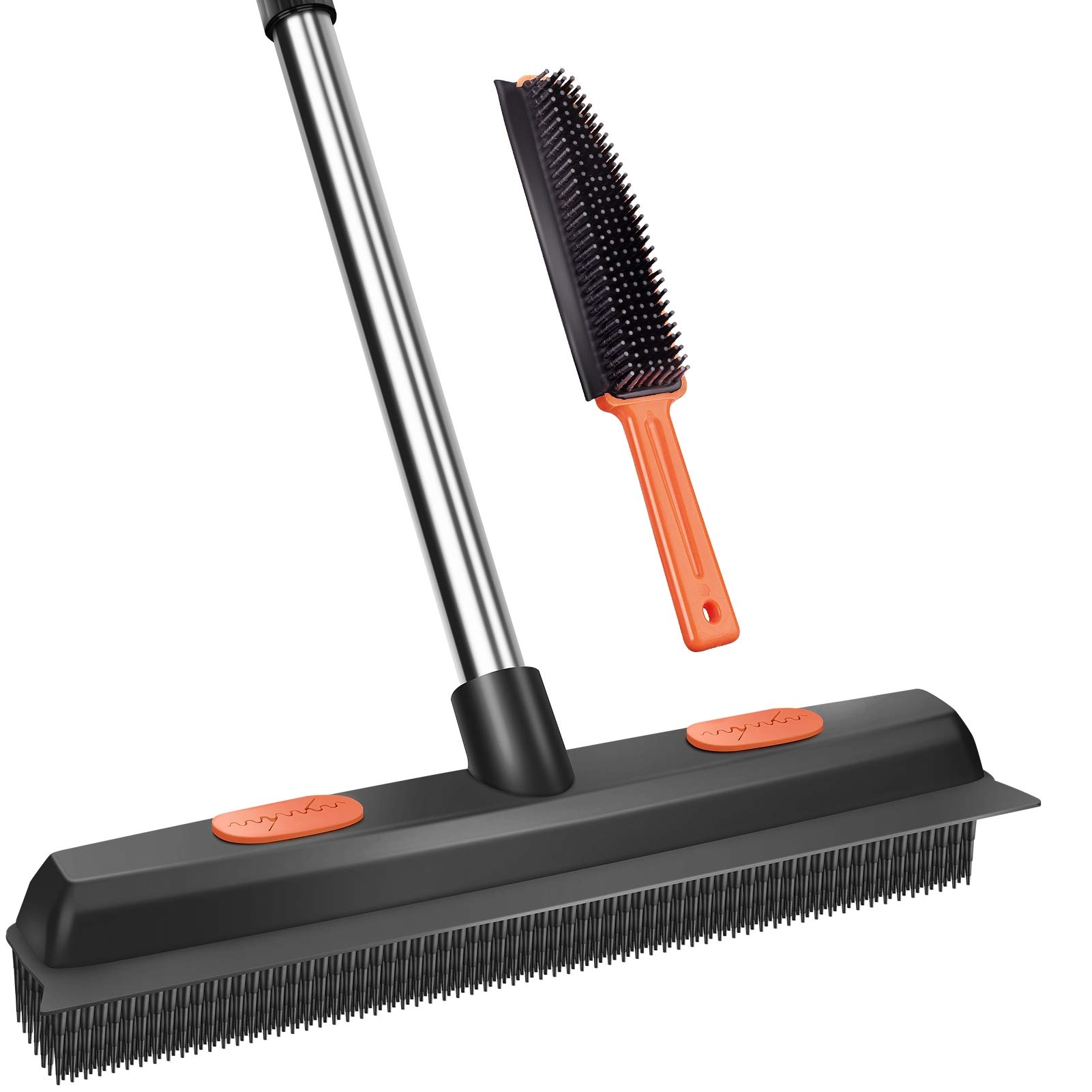 Aazon.co: Rubber Broo And Pet Hair Reoval Brush Set For Carpet, Fur