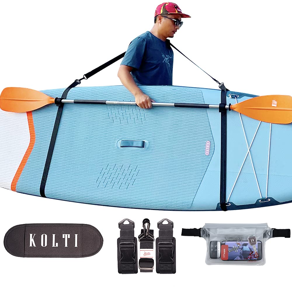 Kolti Paddle Board Carry Strap, Adjustable Heavy-Duty SUP Carrying