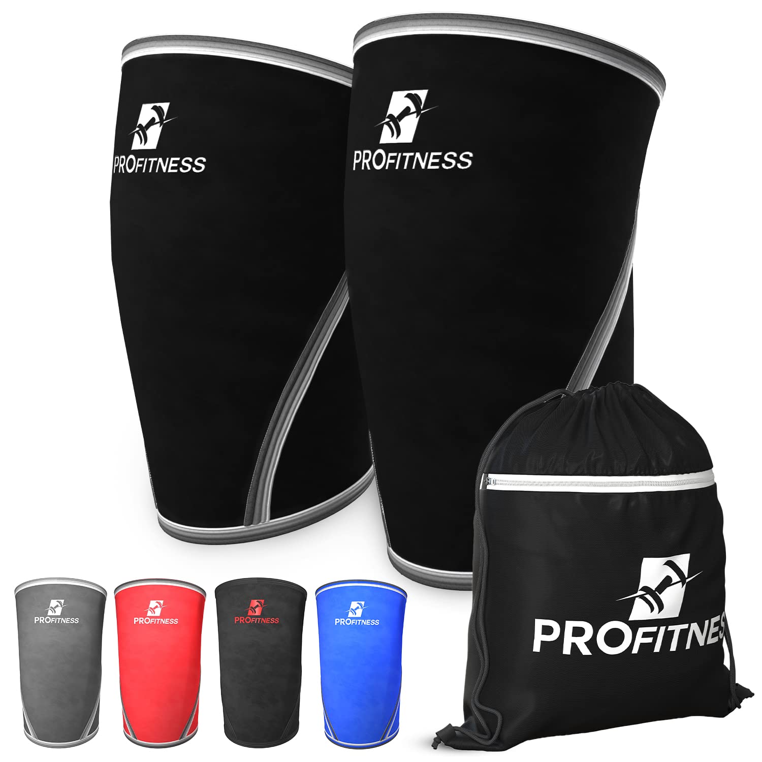 Knee sleeves for weightlifting (Sold as a Pair) for Men & Women, 7mm Thick  Neoprene Compression Knee Sleeve