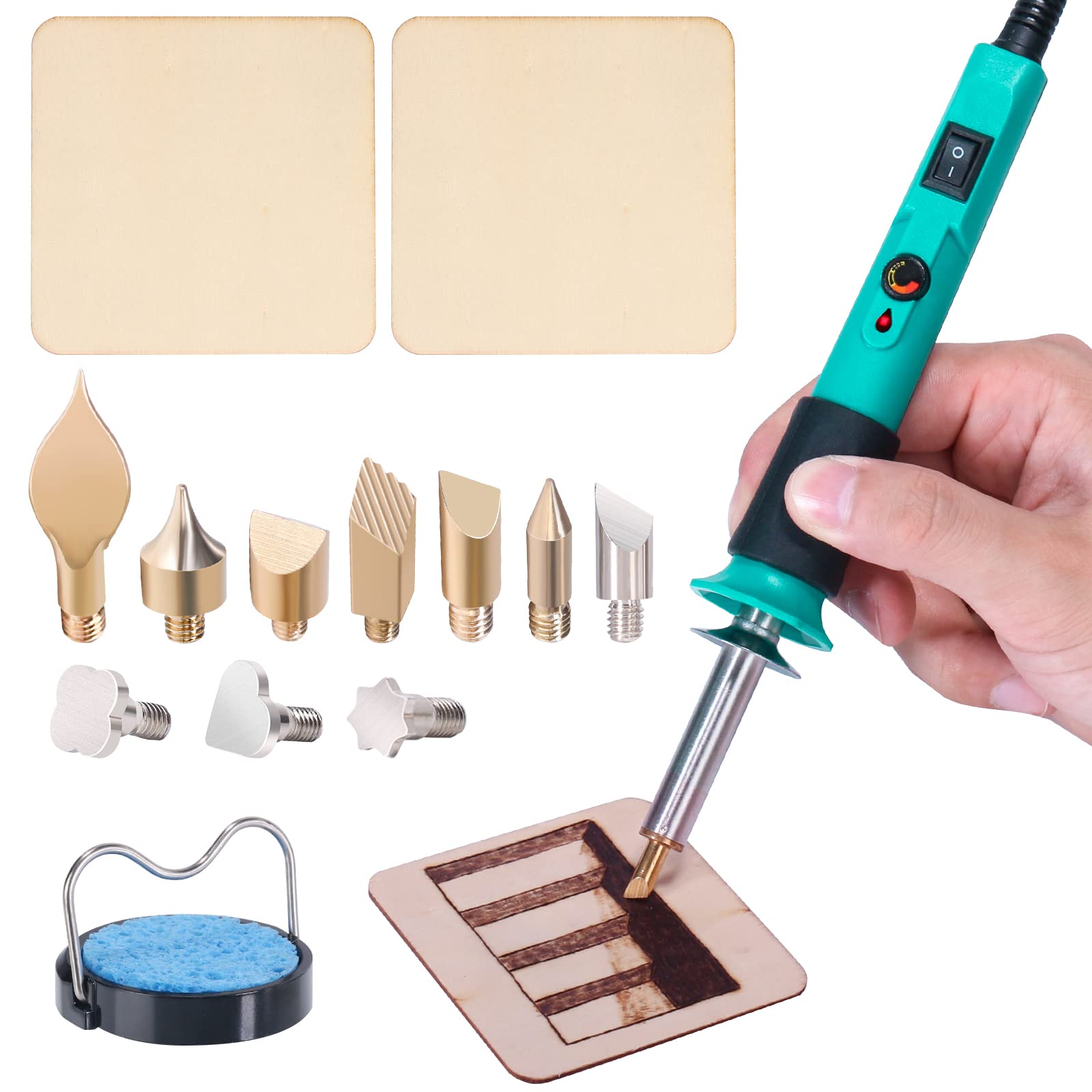  Wood Burning Kit,Wood Burning Tool,Digitally Adjustable  Temperature Wood Burner Kit,Professional Wood Burner Tool Kit for Adults  Beginners Craft,pyrography pen Comes With 10Pyrography Wire Tips : Arts,  Crafts & Sewing