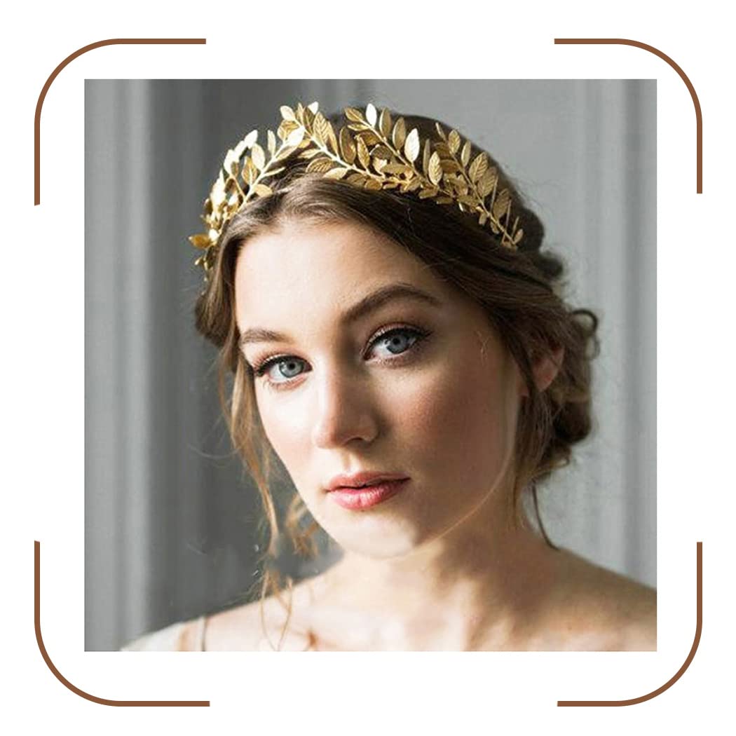  ABOOFAN 4 Pcs Double Crown Headband Wedding Tiara Headband  Goddess Metal Double Hairbands Hair Ties for Women Wedding Hair Accessory  Bridal Headpieces Alloy The Gold Women's Double Layer : Beauty