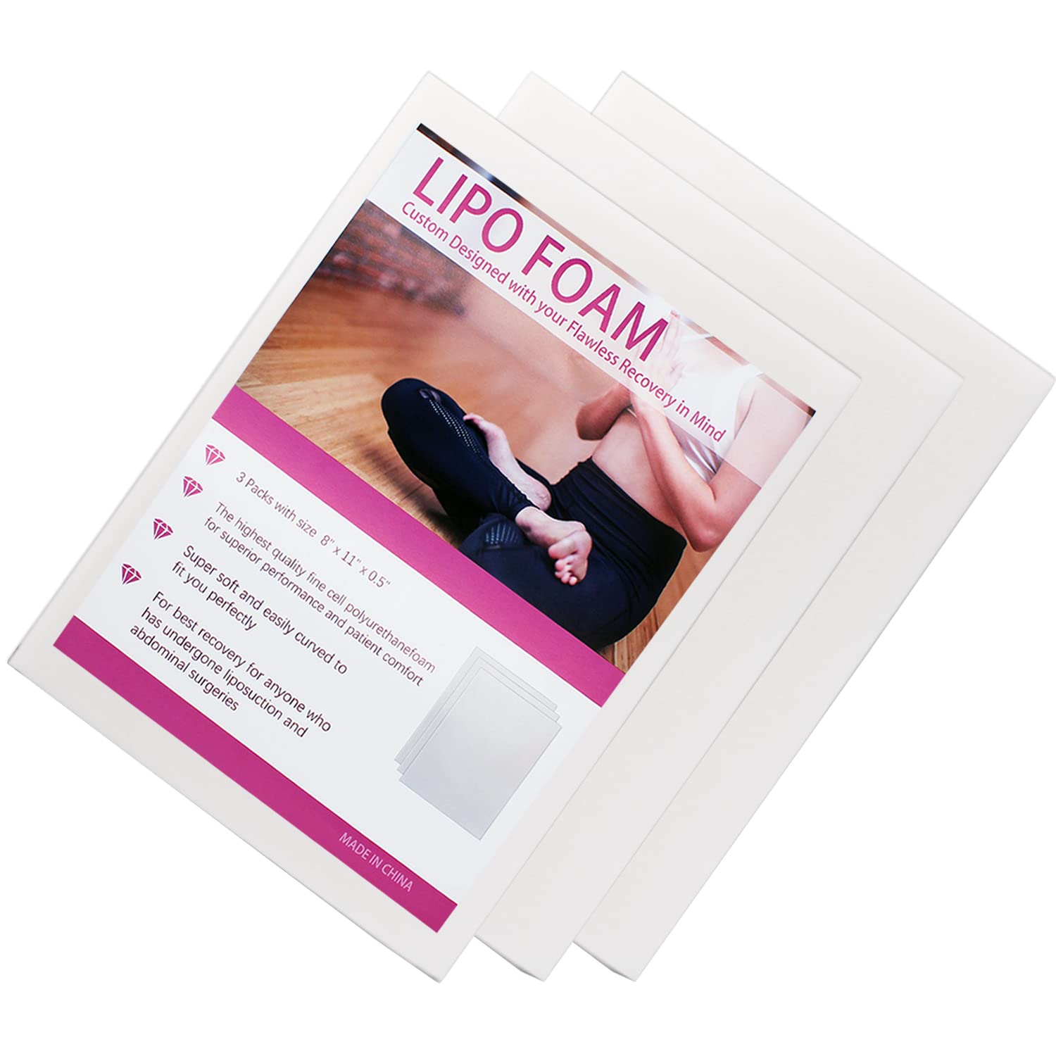 3 pack lipo foam post surgery