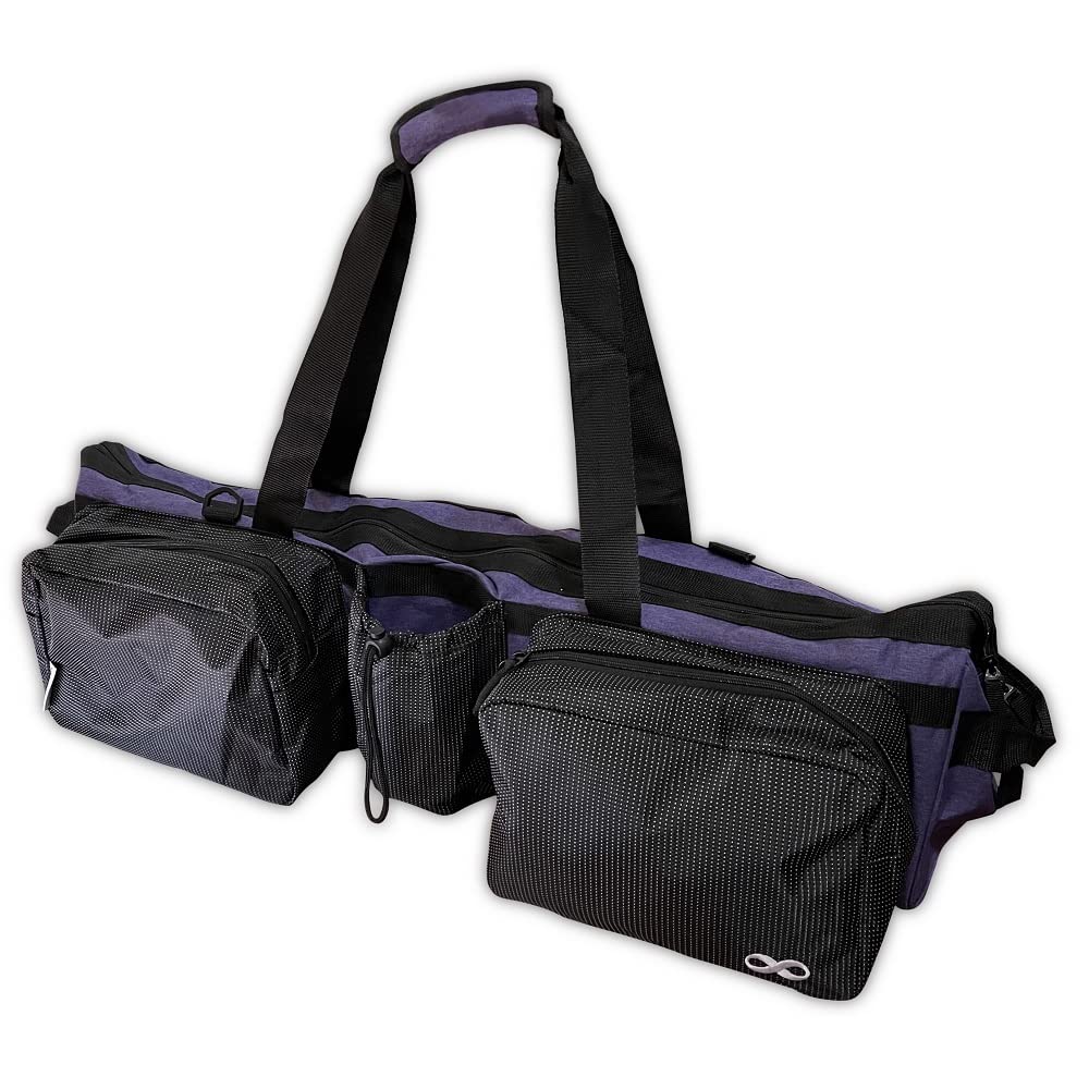 YogaAddict Yoga Mat Tote Bag Supreme and Carriers with Pocket & Zipper, 30  Long, Extra Large, Fit Most Mat Size, Pilates, Gym, Compartment for Yoga  Block, Easy Access Purple Snow - 30