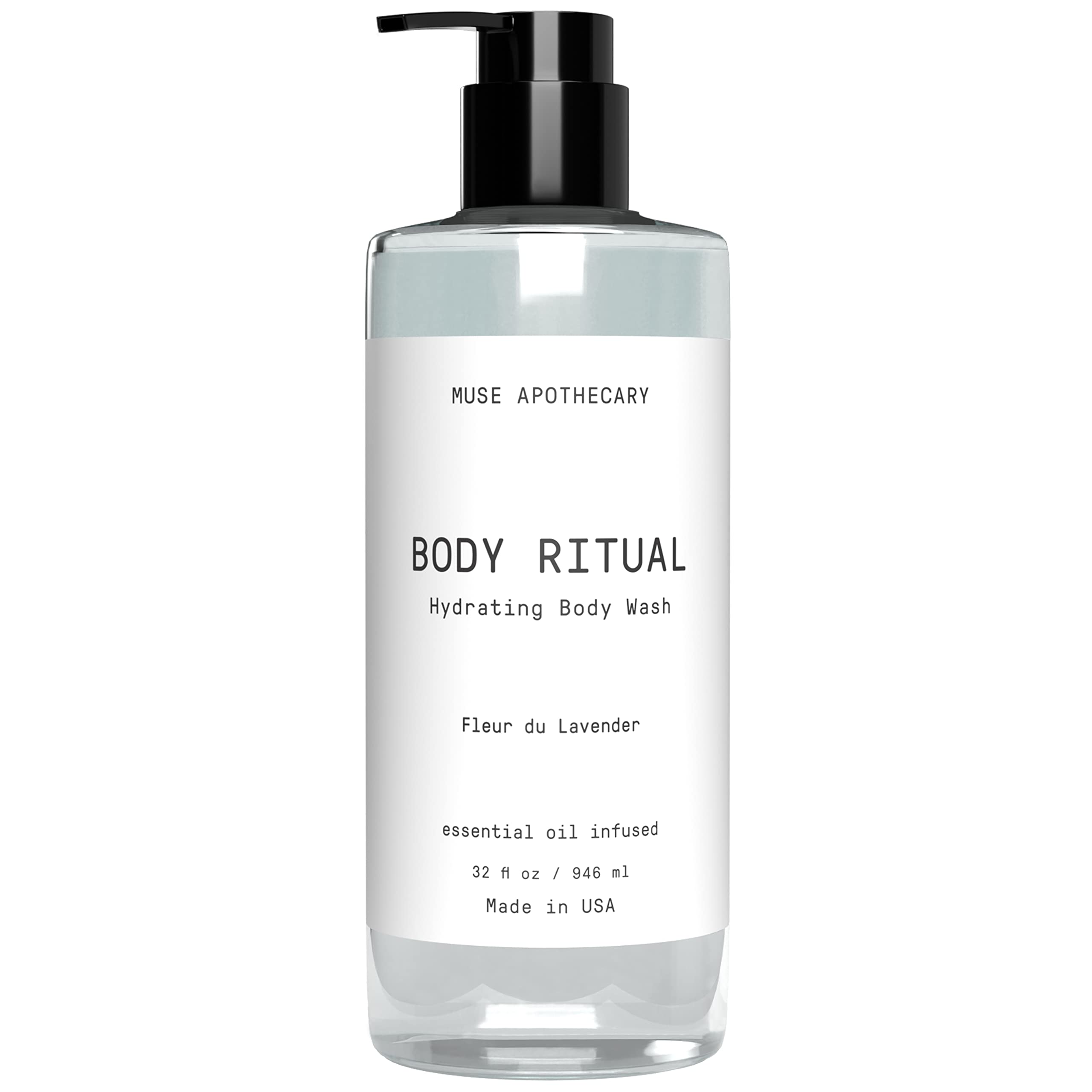 Muse Bath Apothecary Body Ritual Hydrating Body Wash - Fleur du Lavender  Body Wash for Women & Men - Essential Oil Infused Aromatherapy Body Wash  Women - Natural Body Wash for Women 