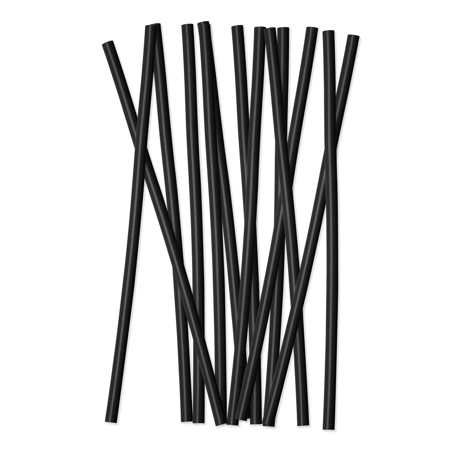 Simple Modern Reusable Straws 12 Pack Plastic for Tumblers and Travel Mugs  - Classic, Voyager, Cruiser, Scout - Midnight Black 12 Count (Pack of 1)  Midnight Black - Plastic