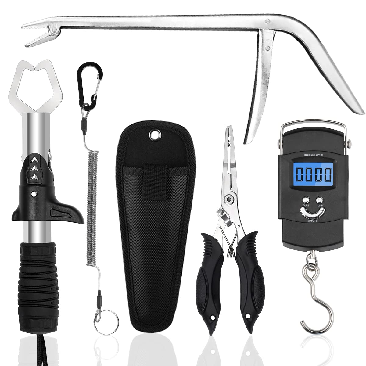 Multifunctional Fishing Tools Set, Fishing Pliers, Fish Hook Remover, Fish  Lip Gripper, Handheld Digital Fishing Scale (