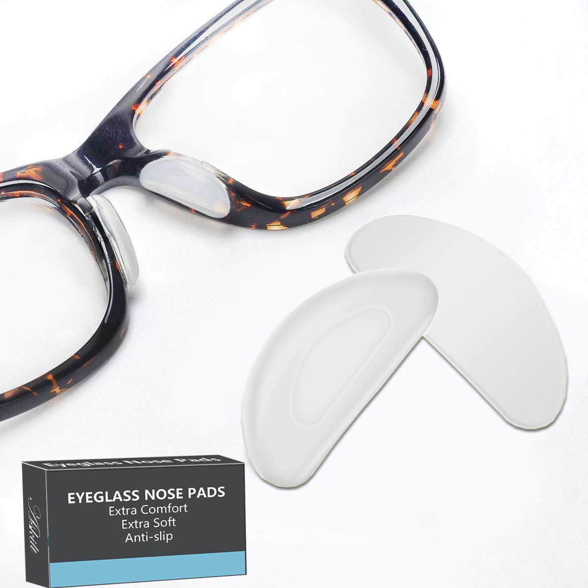 Eyeglass Nose Pads, Adhesive Anti-Slip Nose Pads, Soft Silicone