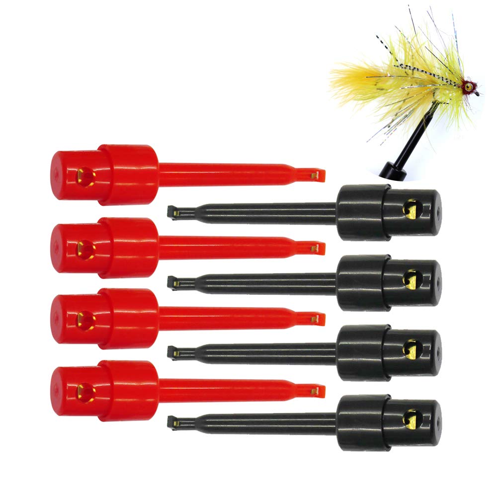 Greatfishing Long Tip Hackle Pliers, Fly Hook Hackle Pliers, Flies Lures Or  Hooks Display, Feather Clips Rapping Hackle Tools for Fly Fishing Nymph  Flies (B: 8pcs Hook Hackle Pliers Combo)