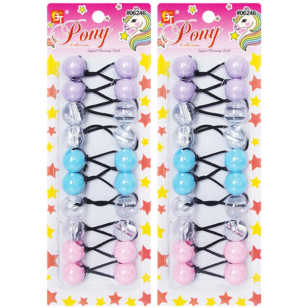 Beauty Town 28 Pcs Hair Ties 12mm Ball Bubble Ponytail Holders India | Ubuy