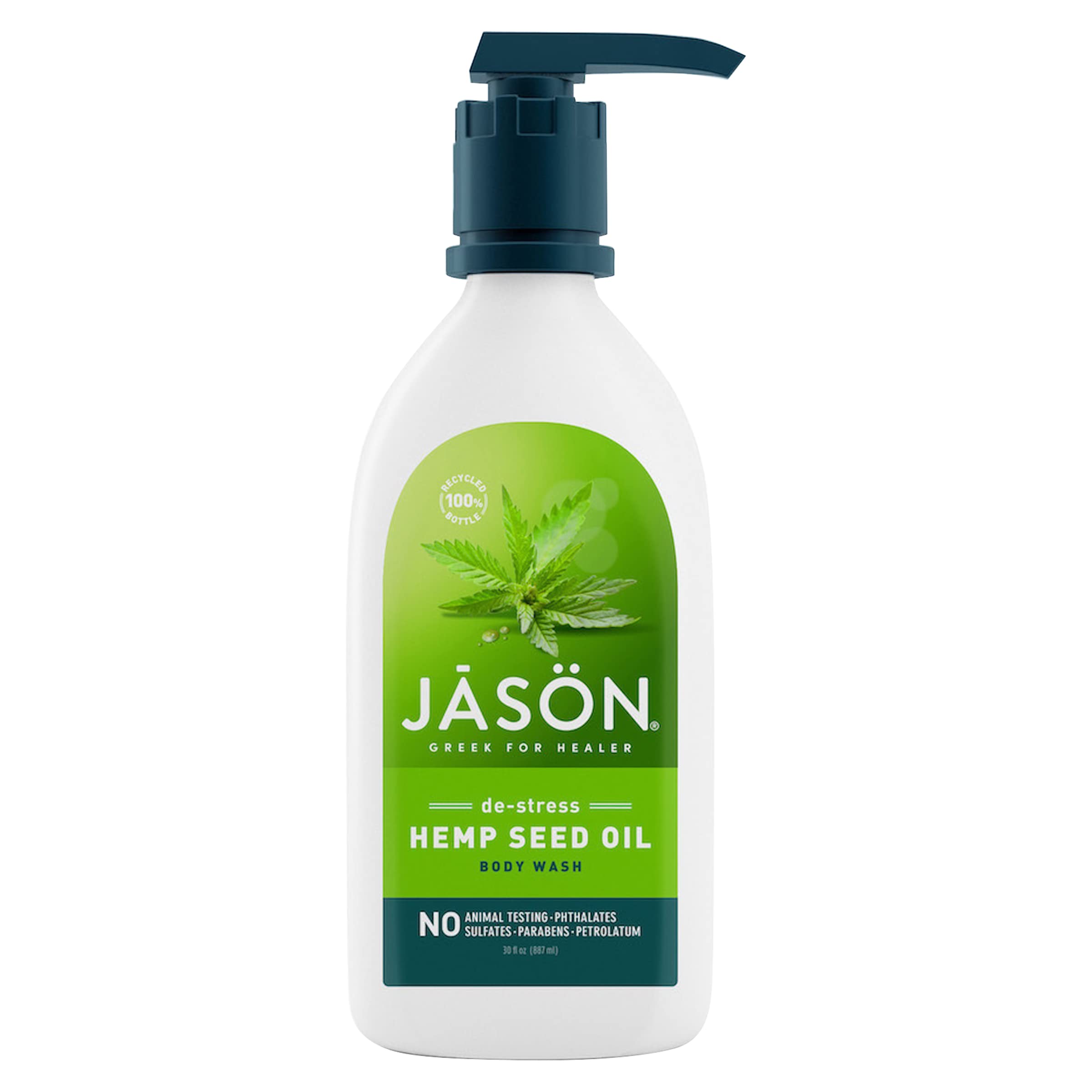 Jason Natural Body Wash & Shower Gel, DeStress Cannabis Sativa Seed