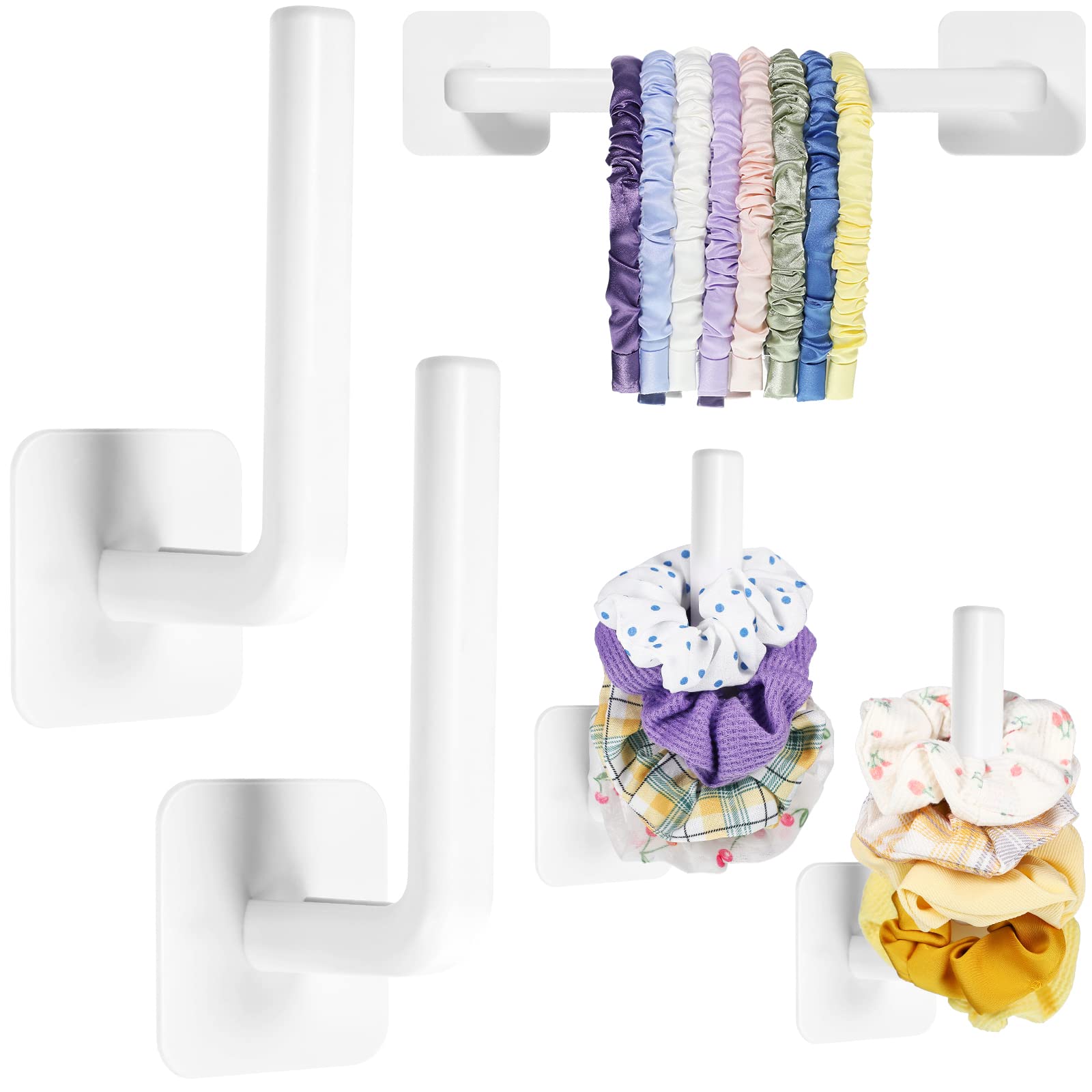 Adhesive Scrunchie Holder DIY Hair Accessories Organizer Wall