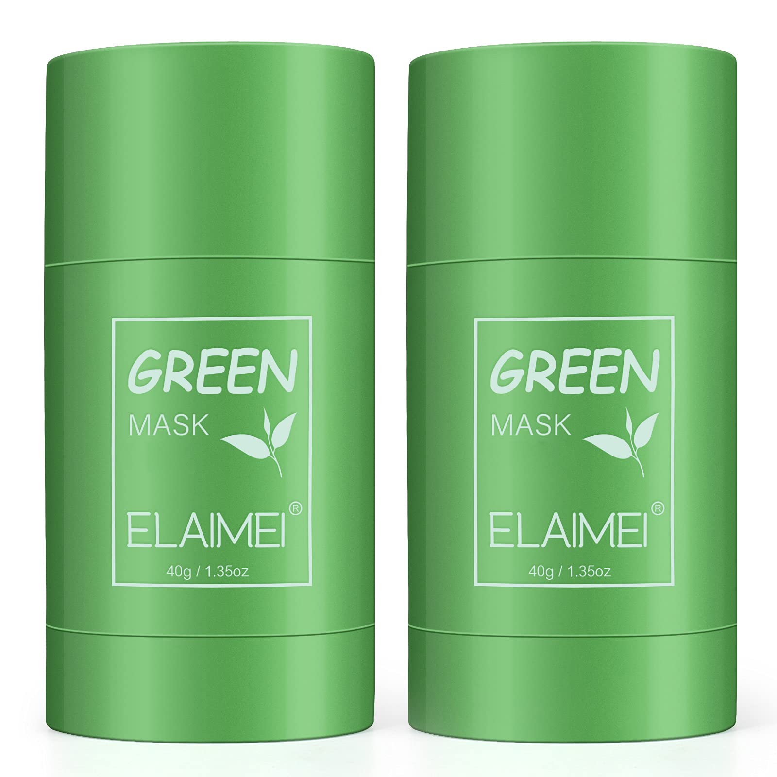 Green Tea Mask Stick Facial Cleansing Oil Acne Blackhead Control Deep Clean  Pore