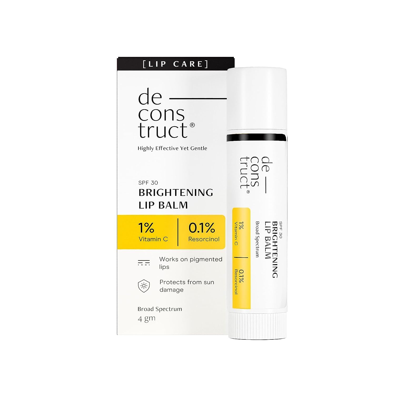vitamin c brightening lip balm Brightening Lip Balm with SPF 30 | Vitamin C for Dark Pigmented Lips | Soft  Pink Lips | Prevent Sun Damage | Unisex 4g | Buy Now with Express  International Delivery